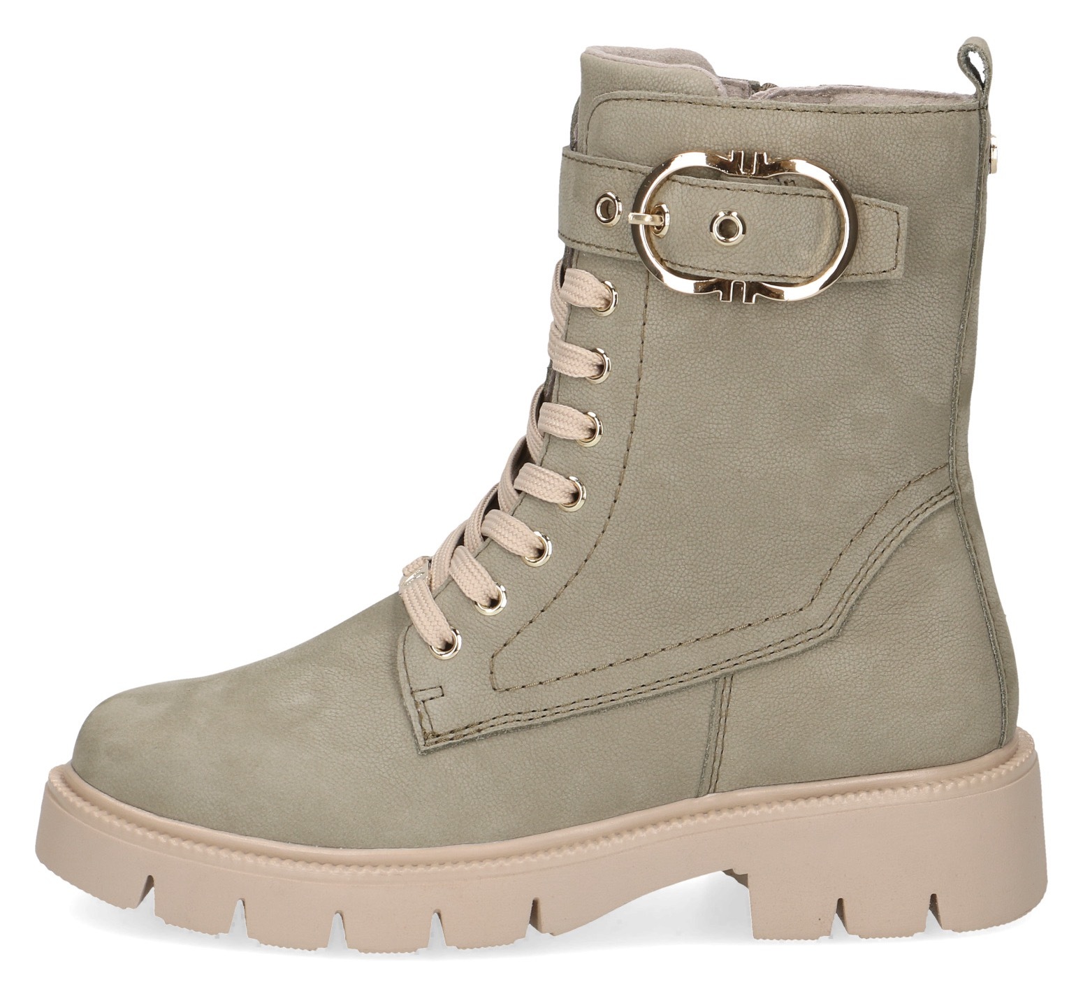 Caprice Schnürboots, Blockabsatz, Schnürstiefelette mit praktischem Wechselfußbett