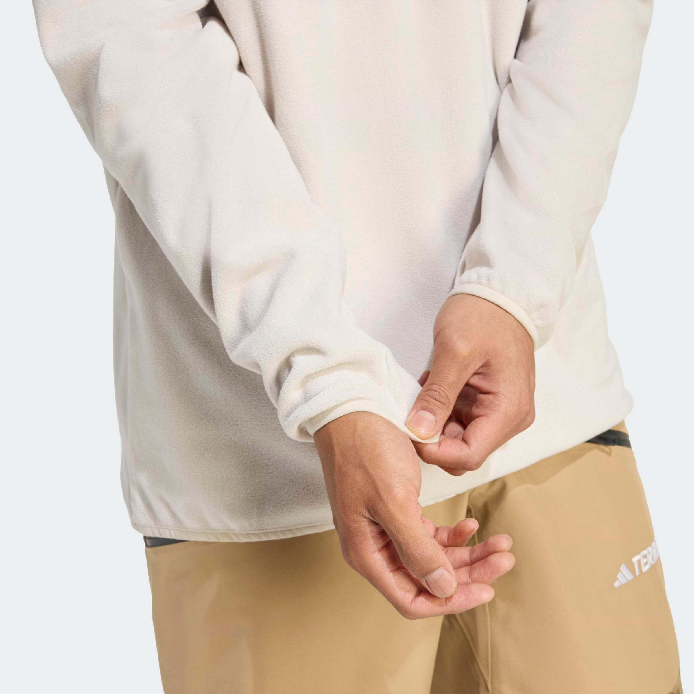 adidas Terrex Multi Essentials 1/2 Zip Fleece Pullover Wonder Aluminium M 3