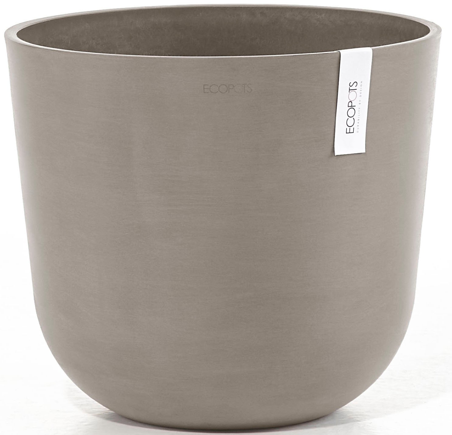 ECOPOTS Blumentopf »Oslo 35 + Wassersystem Taupe« für innen und außen: frostsicher, bruchsicher und lichtbeständig