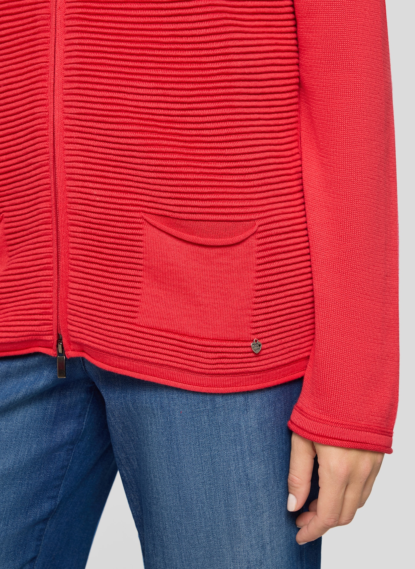 Rabe Strickjacke mit Taschen