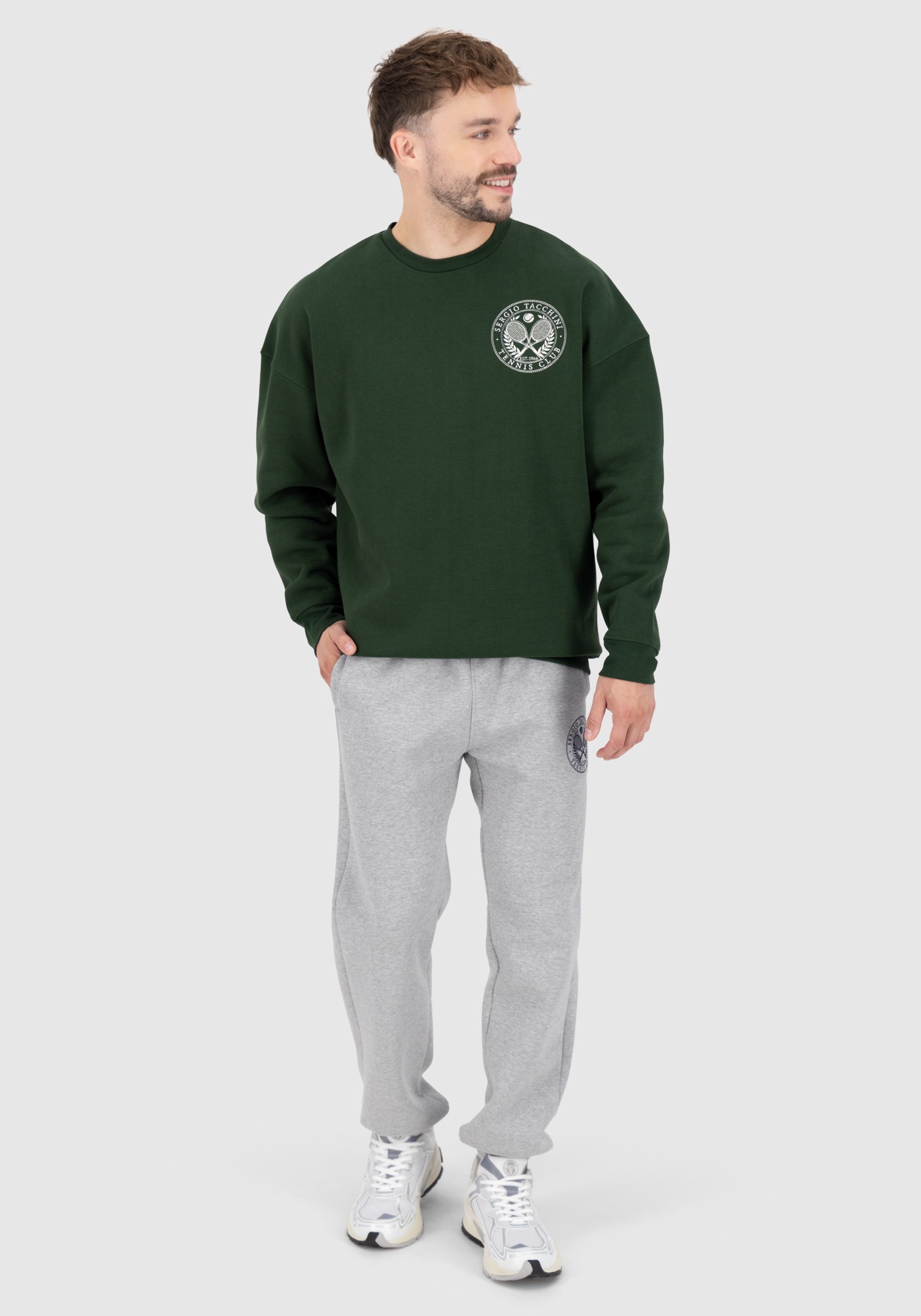 Sergio Tacchini Sweatshirt »CIRCOLO SWEATER_ Herren«, Sweatshirt Herren, Pullover, Retro, Sportshirt, Outdoor, Sale
