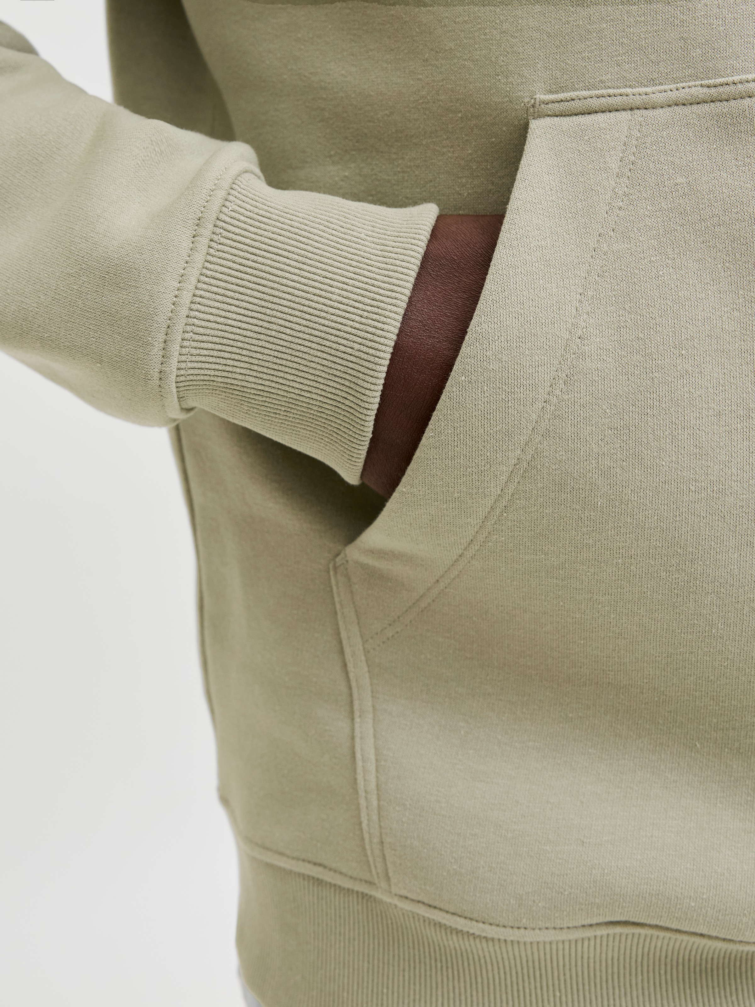 Kapuzensweatshirt JACK & JONES "JORGREENE BRANDING SWEAT HOOD CH", Herren, Gr. XL, seagrass, angeraute Sweatware, Obermaterial: 60% Baumwolle, 40% Polyester, bedruckt, relaxed fit, Rippbündchen, Sweatshirts 2