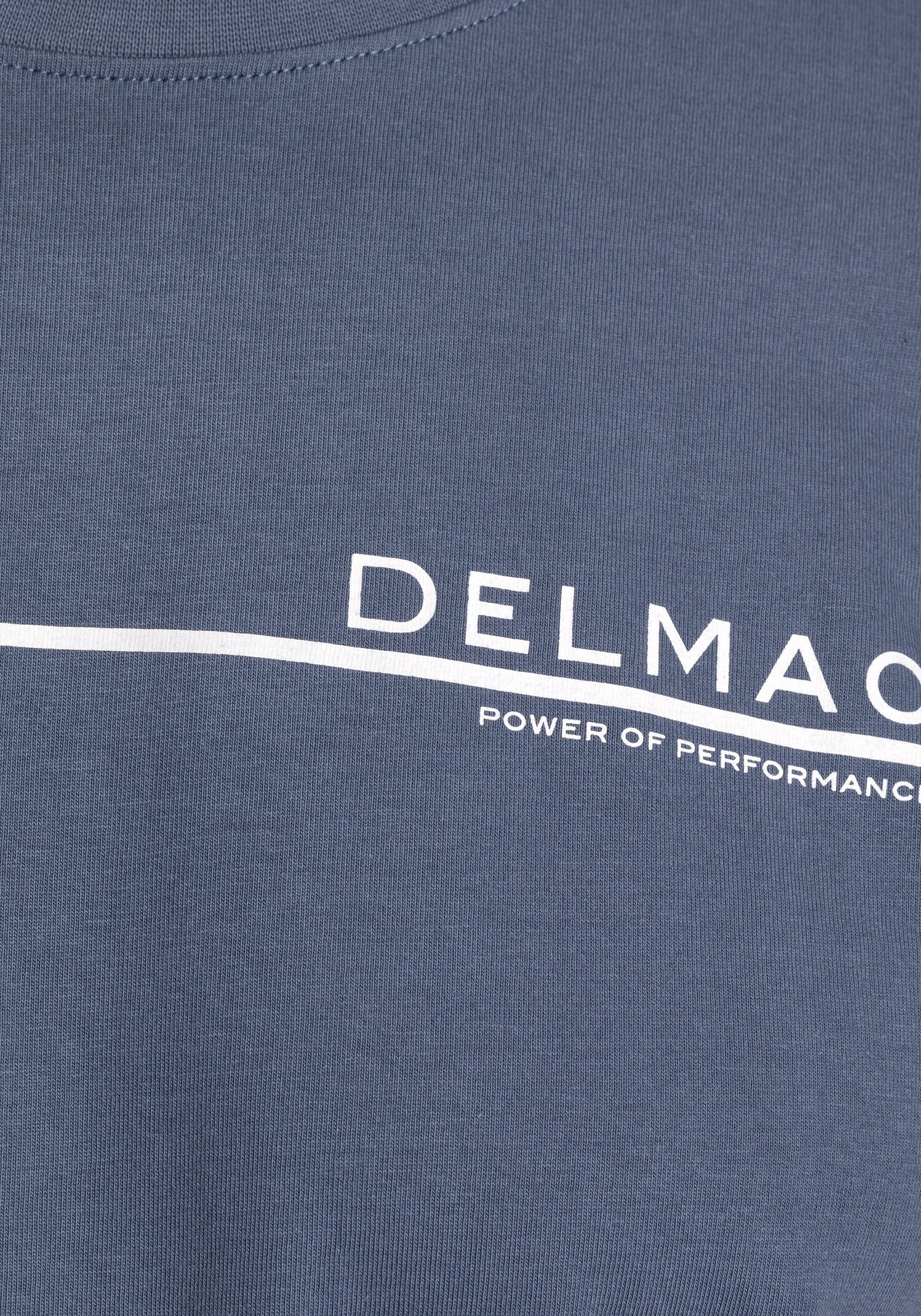 DELMAO T-Shirt, Kurzarm, mit coolem Print, Rundhalsausschnitt, aus 100% Baumwolle