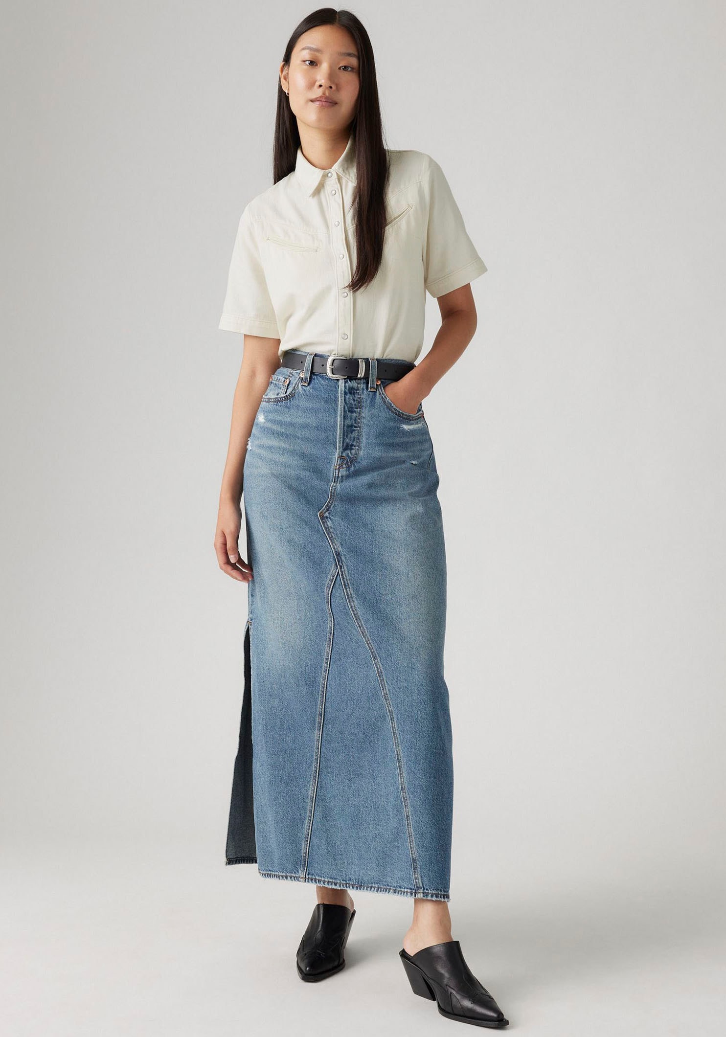 Levi's® Jeansrock »ICONIC LONG SKIRT«, im Five-Pocket Style