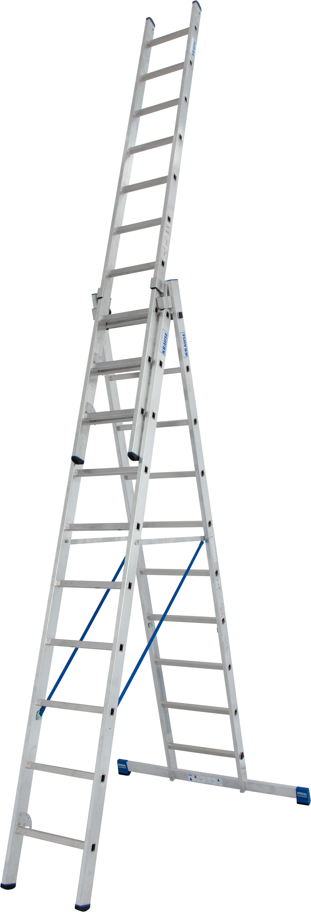 KRAUSE Doppelleiter "STABILO", 3x10 Sprossen, silber, Leitern