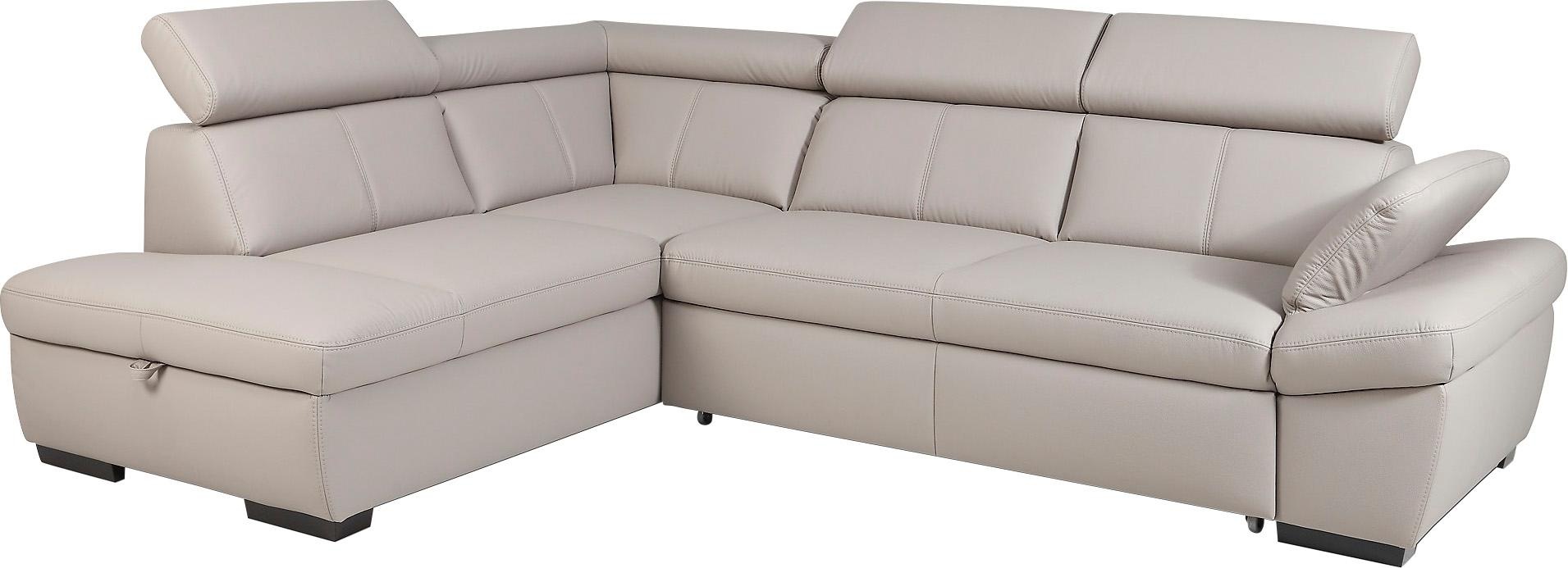 Thumbnail - exxpo - sofa fashion Ecksofa "Salerno, klassisch modernes Funktionssofa, hoher Sitzkomfort, L-Form" inkl. Kopf- und Armt...