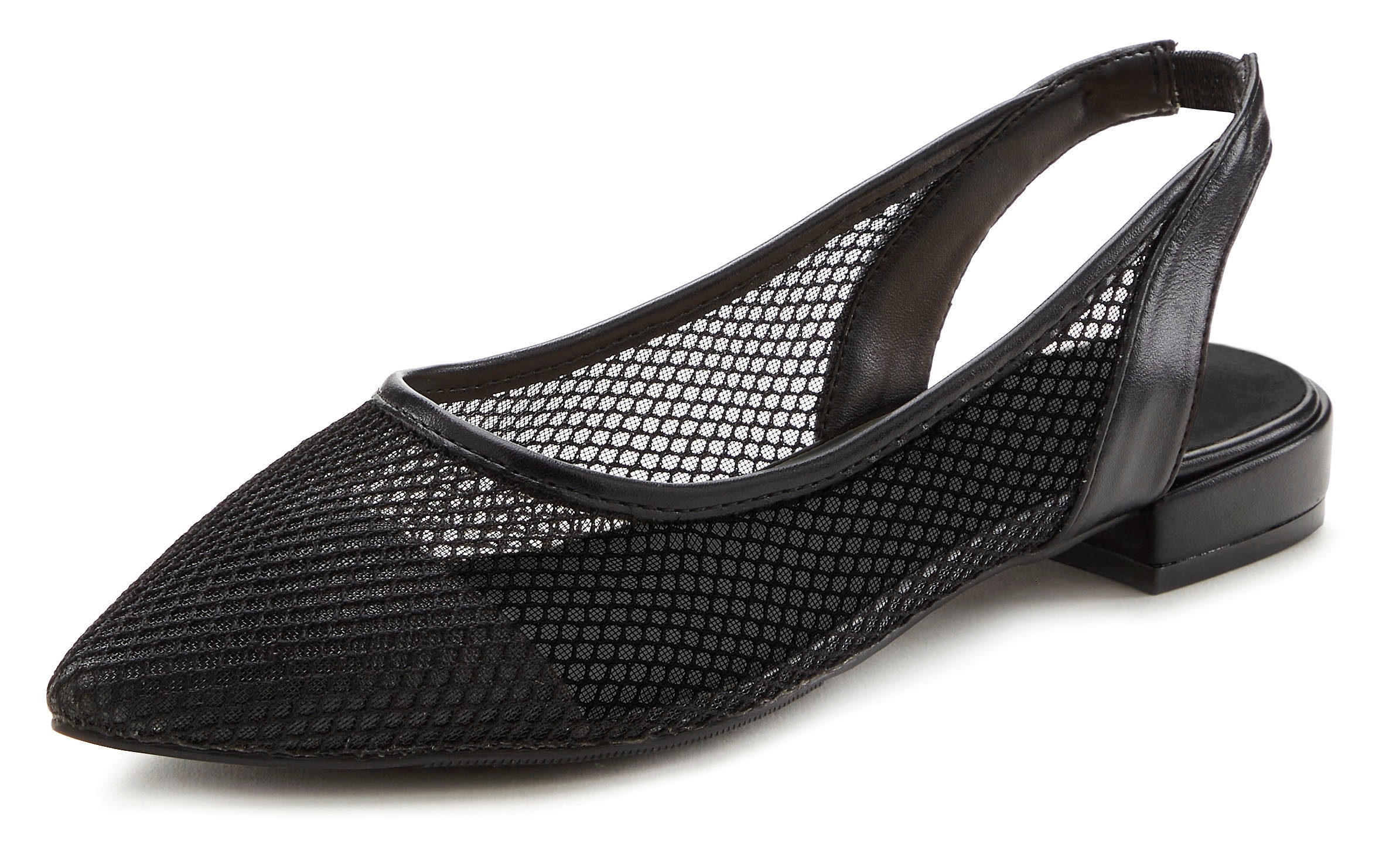 French Connection Ballerina, Slingballerina, Riemchenballerina, Halbschuh, Slipper, Sandale VEGAN
