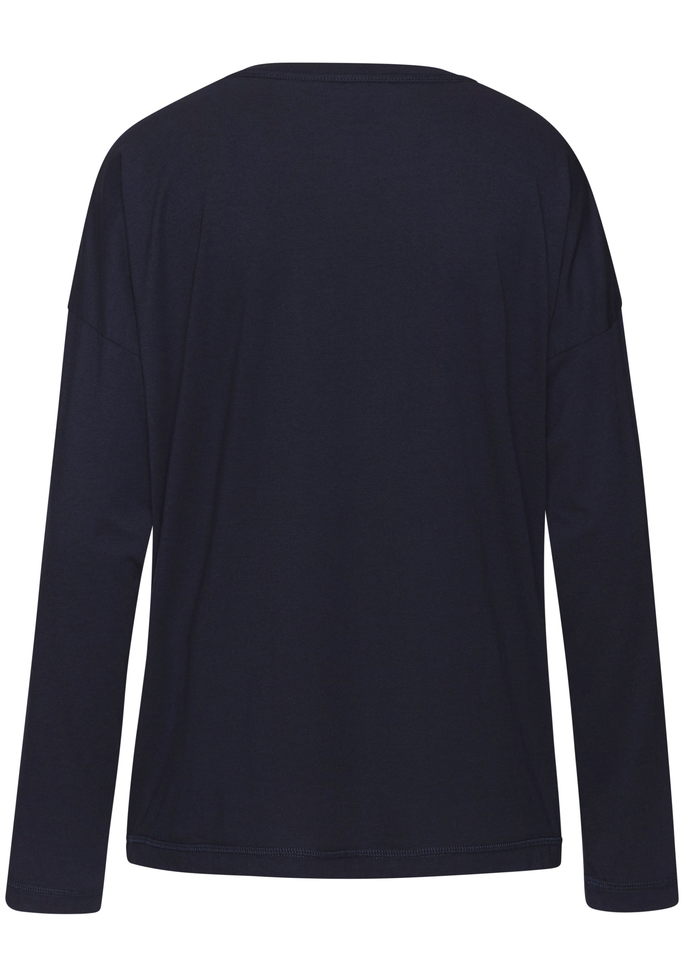 Vivance Dreams Langarmshirt, mit kleinem Brust-Print