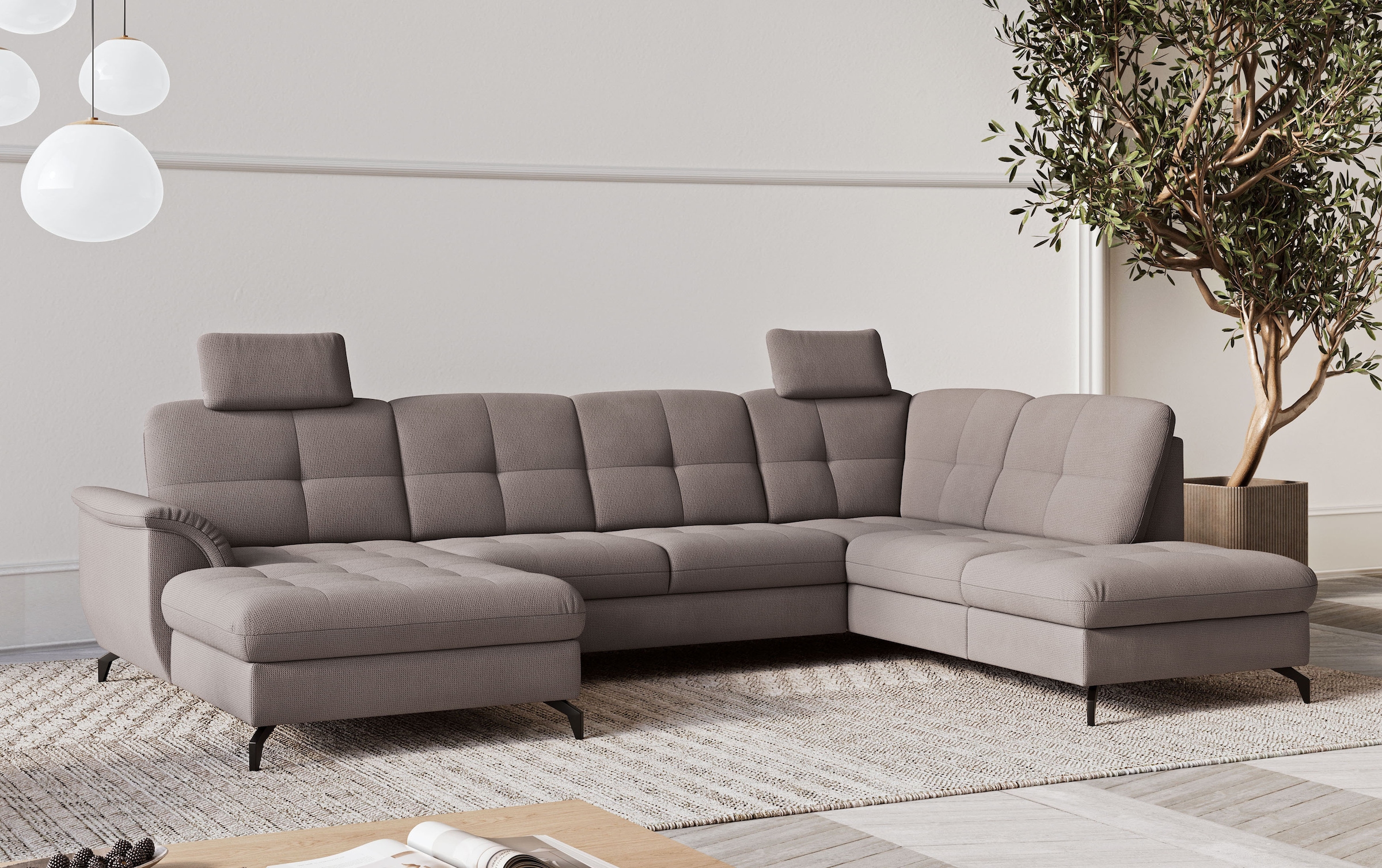 sit&more Wohnlandschaft "Zora" wahlweise mit Schlaffunktion und Bettkasten