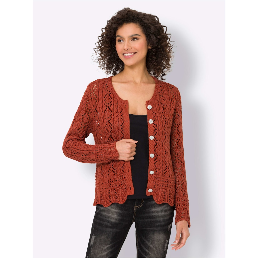 heine Ajourstrickjacke