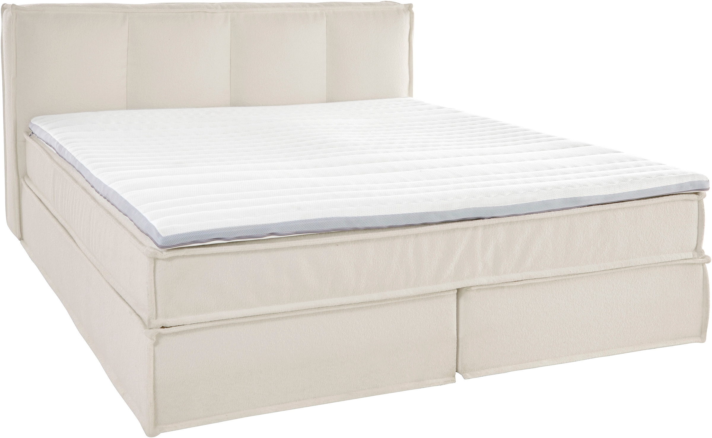 LeGer Home by Lena Gercke Boxspringbett »Addyson«, (Härtegrade H2, H3 und H4 wählbar), Boxspringbett inkl. Topper, 2 Matratzen