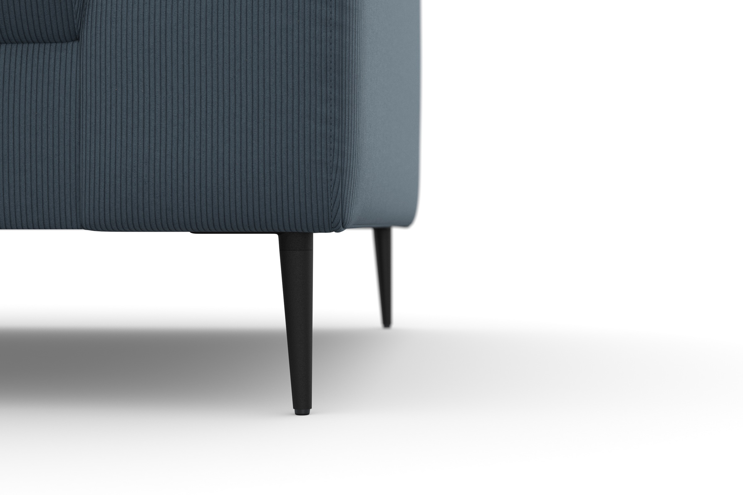 DOMO collection Ecksofa »Modica kompakt und elegant, Breite 244, L-Form«, moderne Optik mit extrabreiter Recamiere, auch in Cord