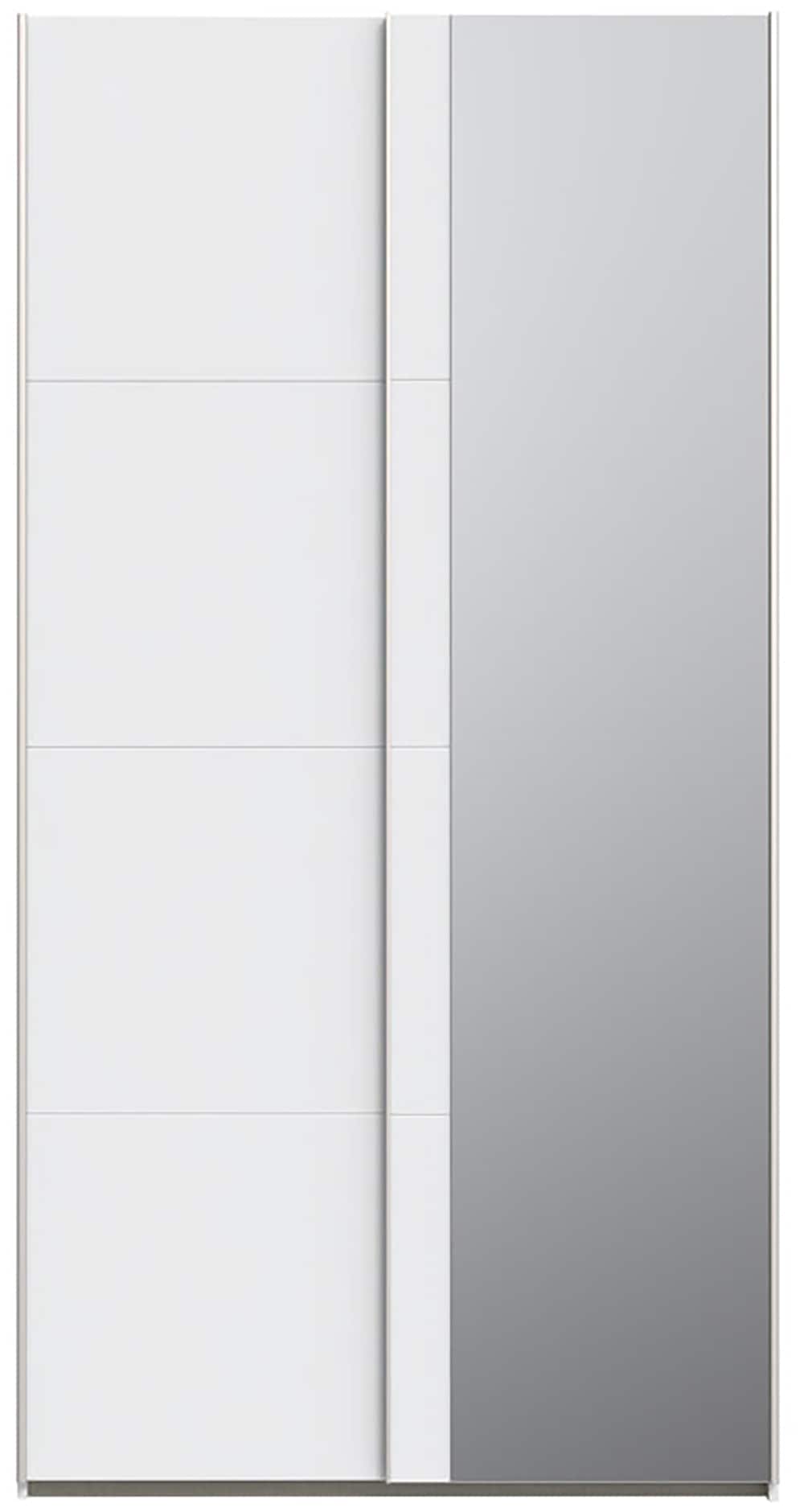 FORTE Schwebetürenschrank »Fittio. Made in Europe, 2 Schiebetüren, modernes Design«, Höhe 2,35 mtr, stehende Montage, Spiegel