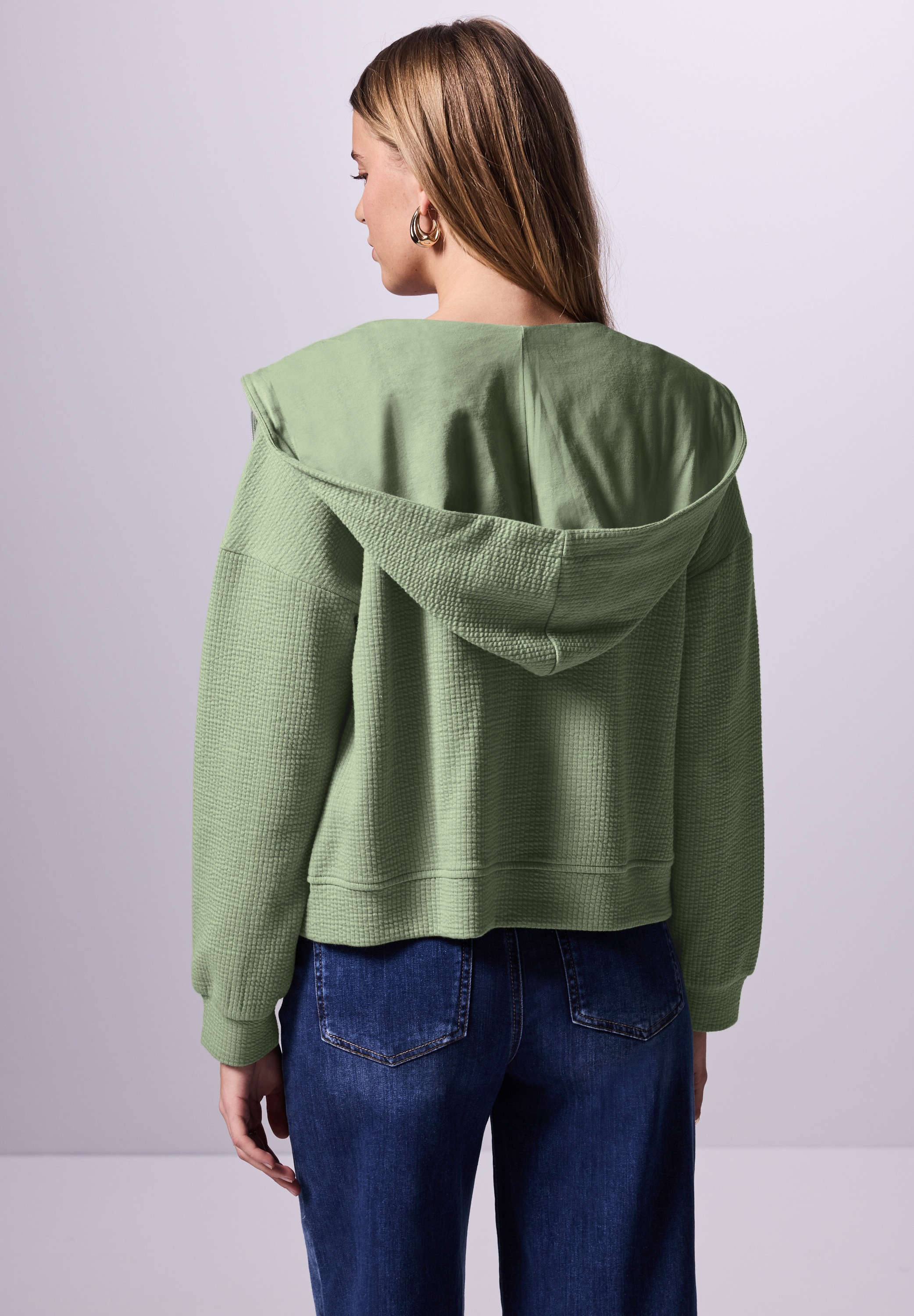 STREET ONE STUDIO Cardigan, aus Baumwolle mit Stretchanteil