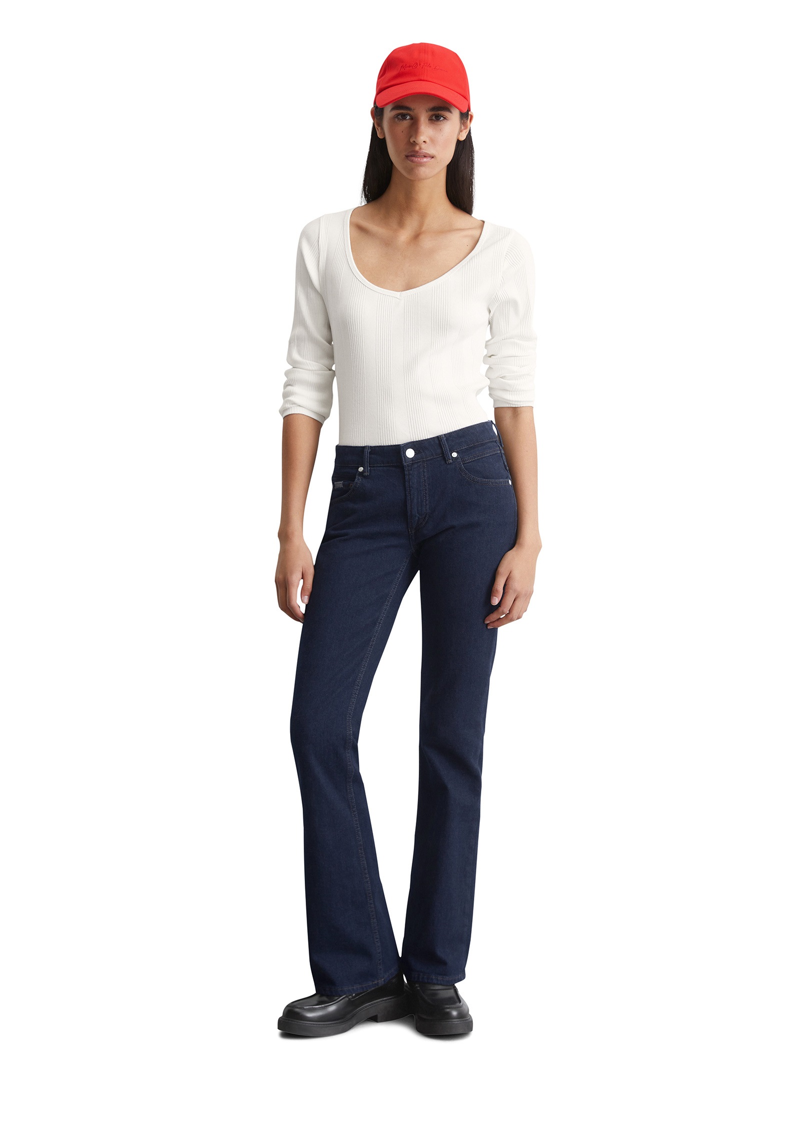 Marc O'Polo DENIM Langarmshirt »aus Ripp-Jersey«
