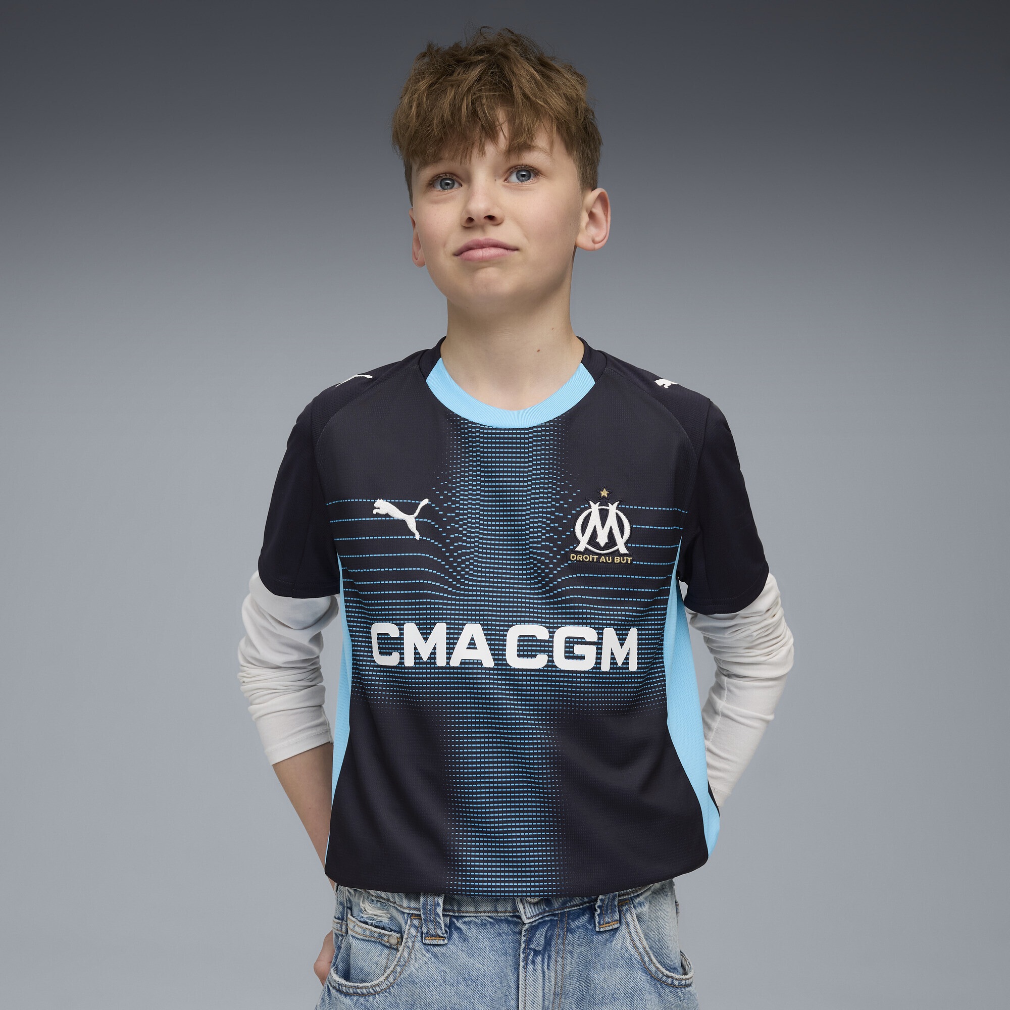 PUMA Trainingsshirt »Olympique de Marseille 25/26 Auswärtstrikot Jugendliche«
