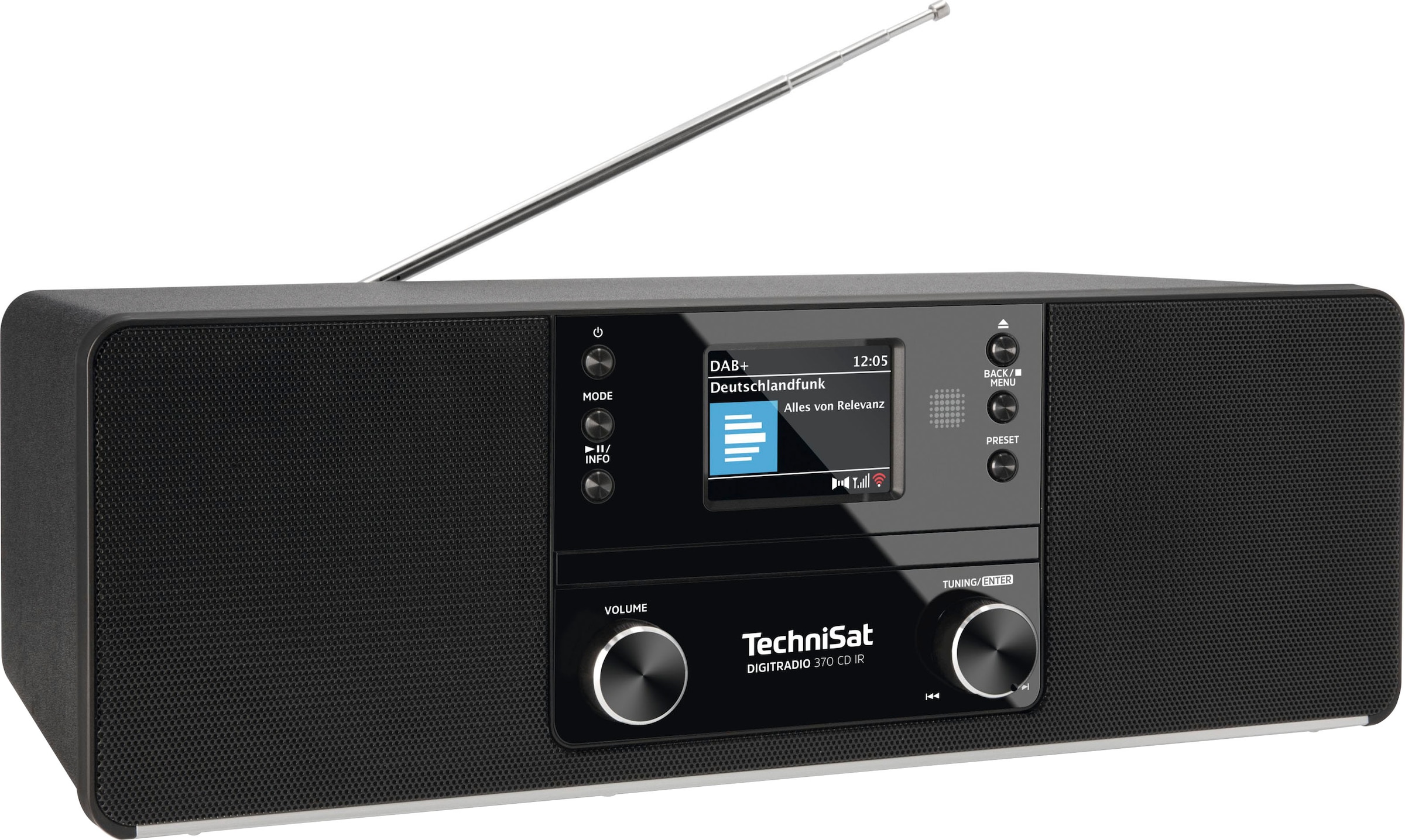Digitalradio (DAB+) »DIGITRADIO 370 CD IR«, (Bluetooth-WLAN UKW mit RDS-Digitalradio...