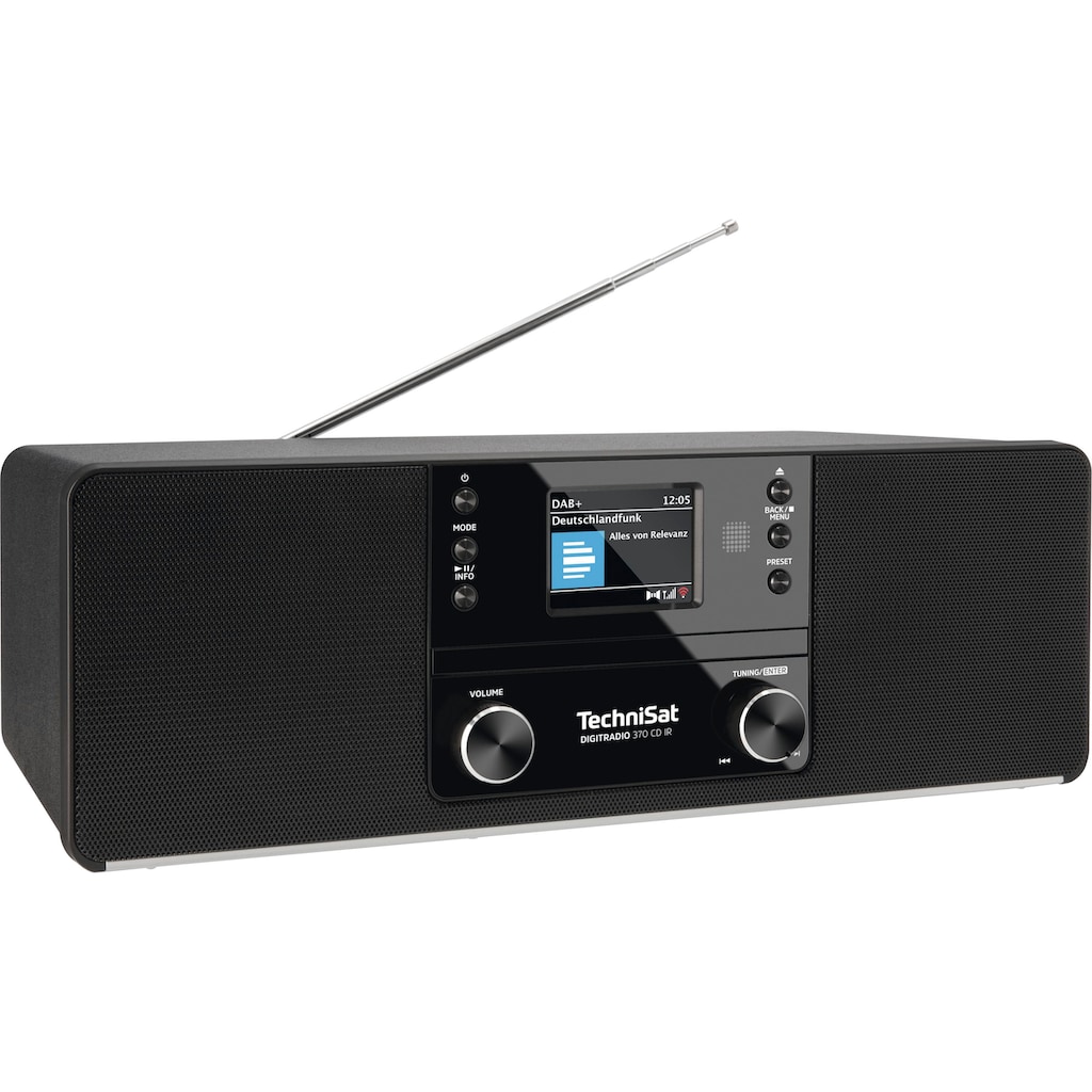 TechniSat Digitalradio (DAB+) »DIGITRADIO 370 CD IR«, (Bluetooth-WLAN UKW mit RDS-Digitalradio (DAB+) 10 W)