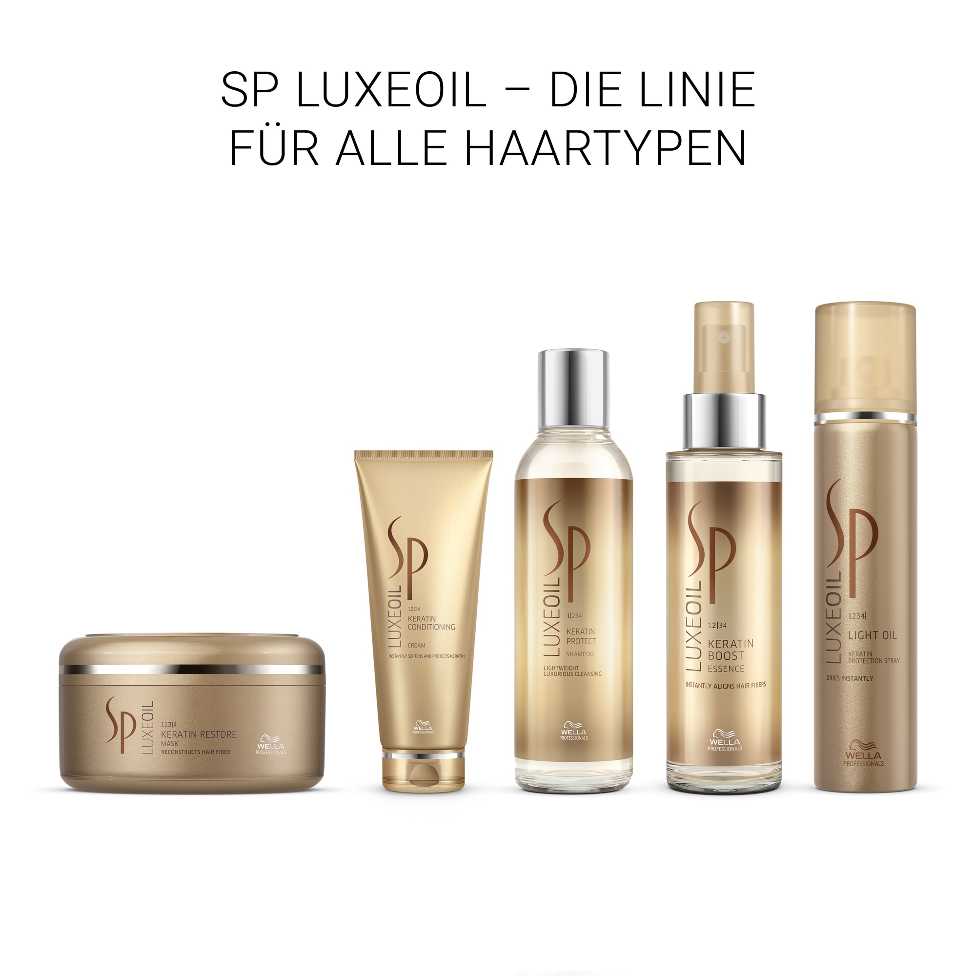 Wella SP Haarshampoo »Luxe Keratin Protect Shampoo« pflegende Öle verbessern die Haarstruktur