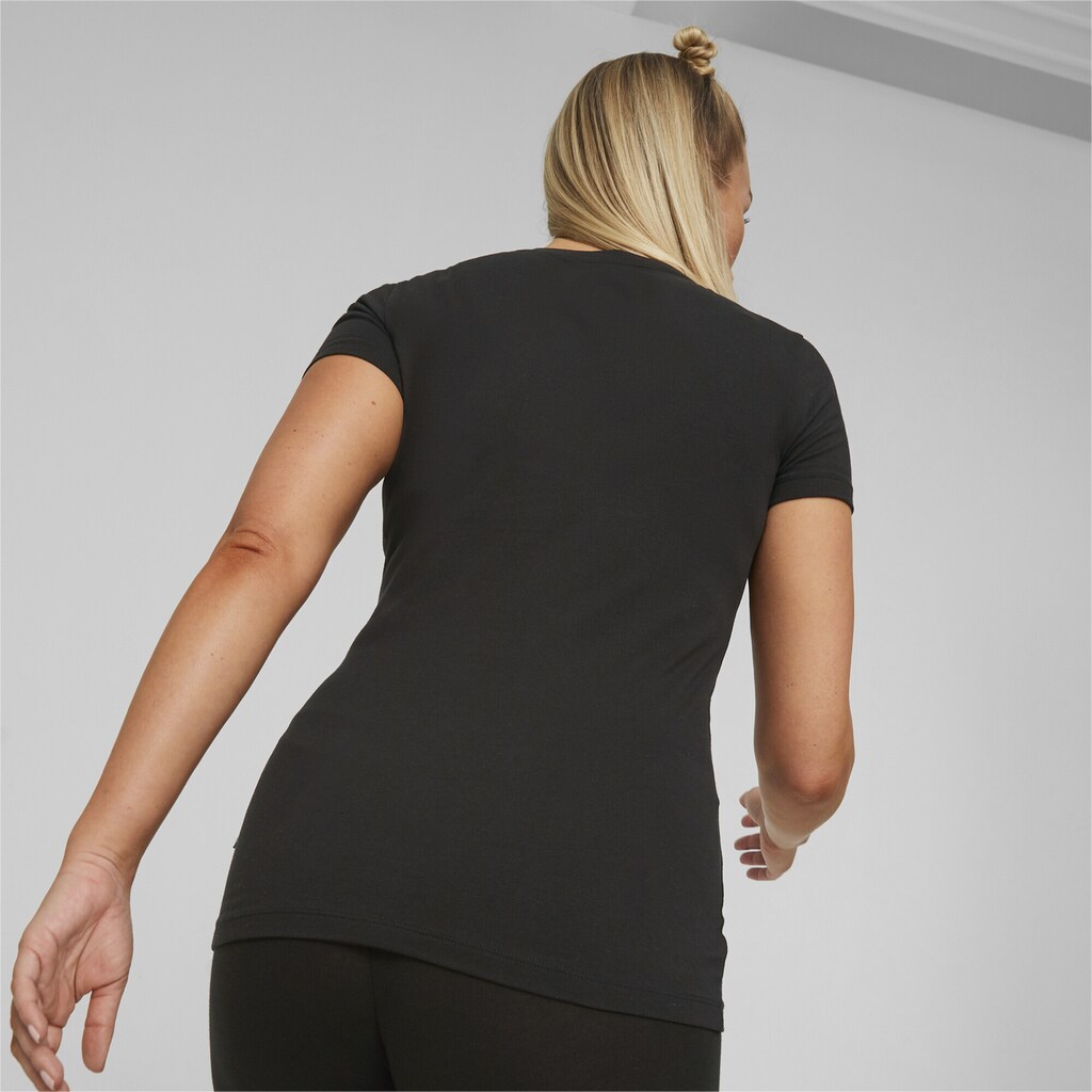 PUMA T-Shirt »Essentials Slim Logo T-Shirt Damen«