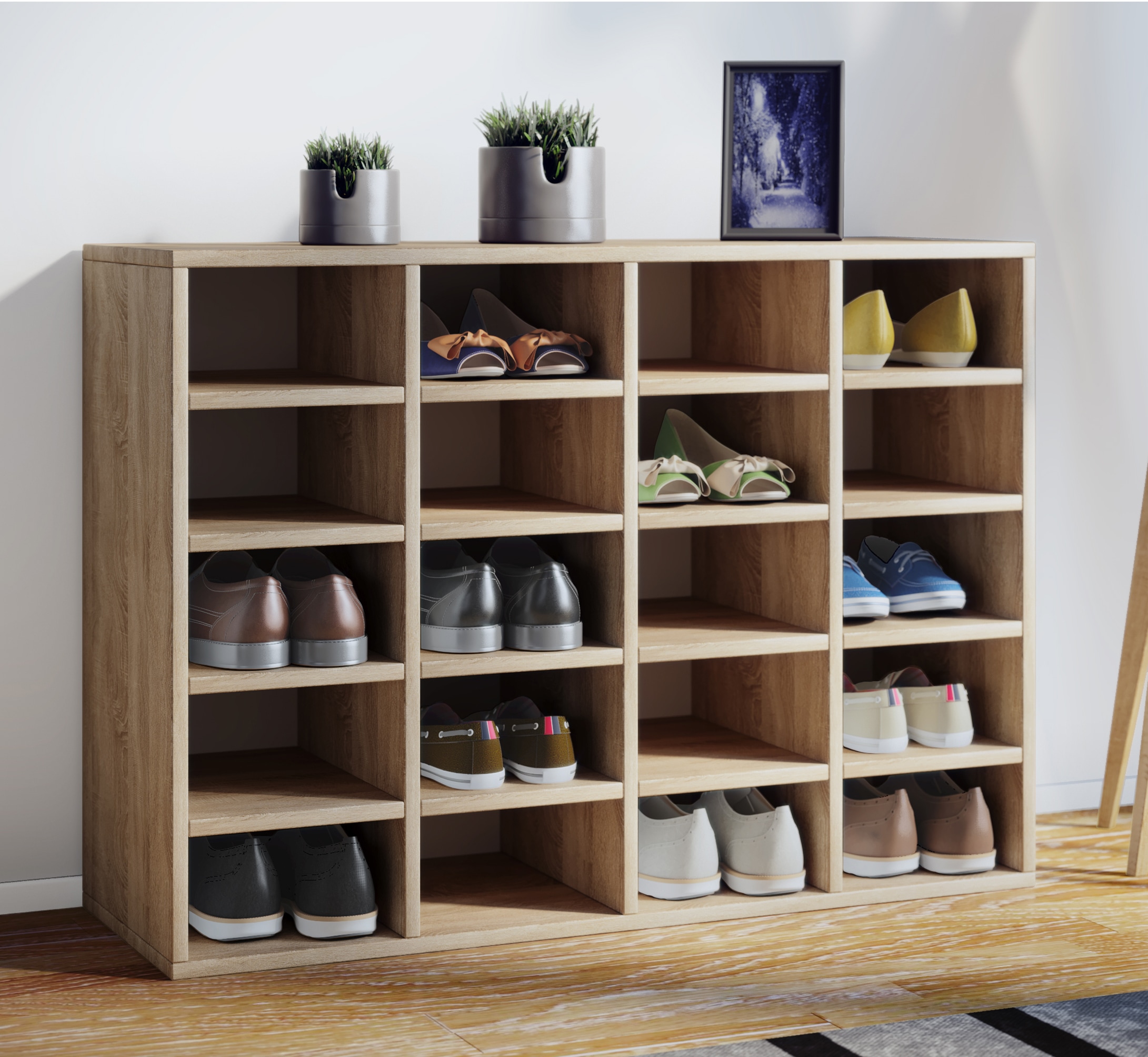 VCM Schuhregal »Holz Regal Schuhschrank Schuhregal Hinsol L«