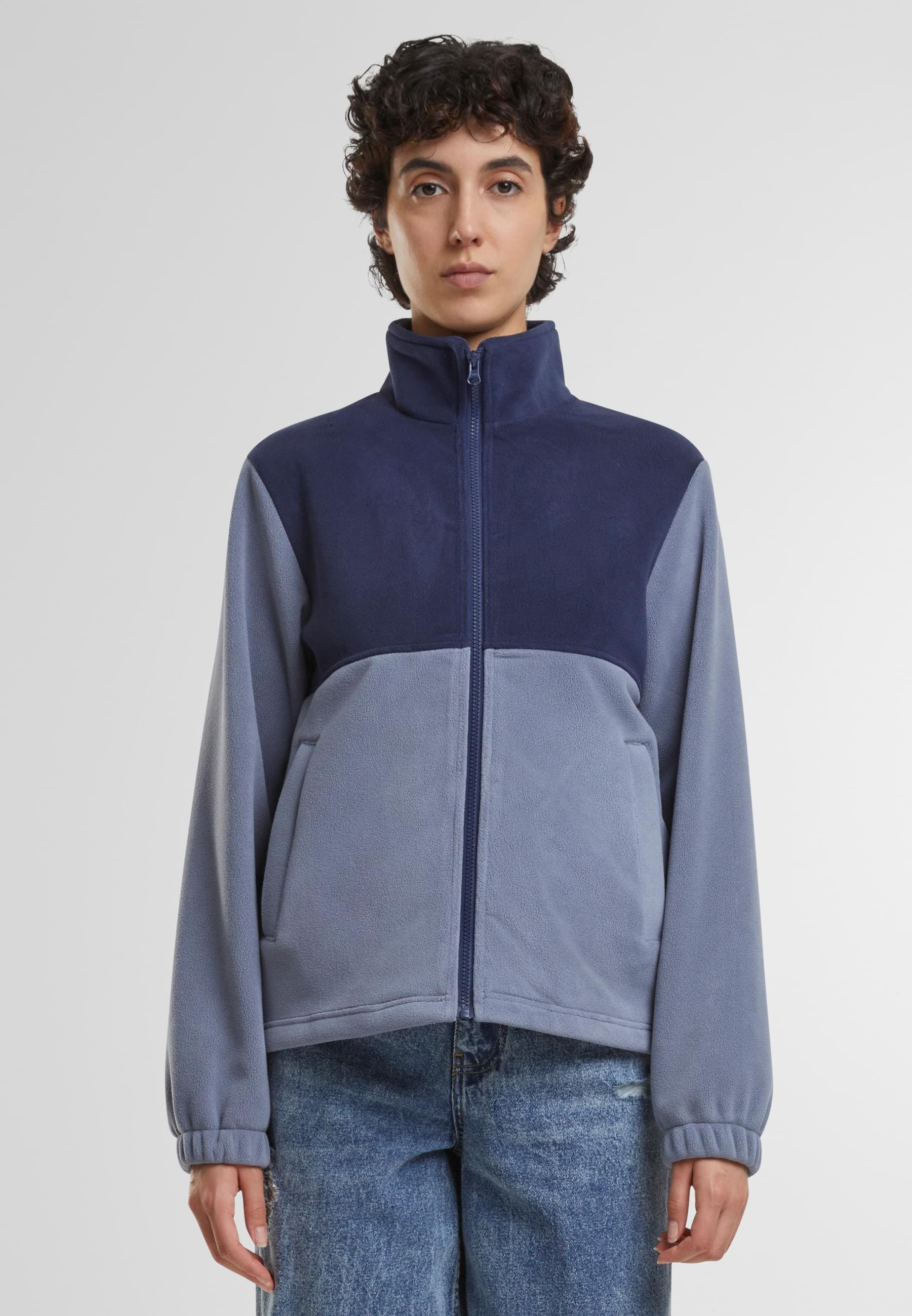URBAN CLASSICS Allwetterjacke »Urban Classics Ladies Double Polarfleece Jacket«, (1 St.), ohne Kapuze