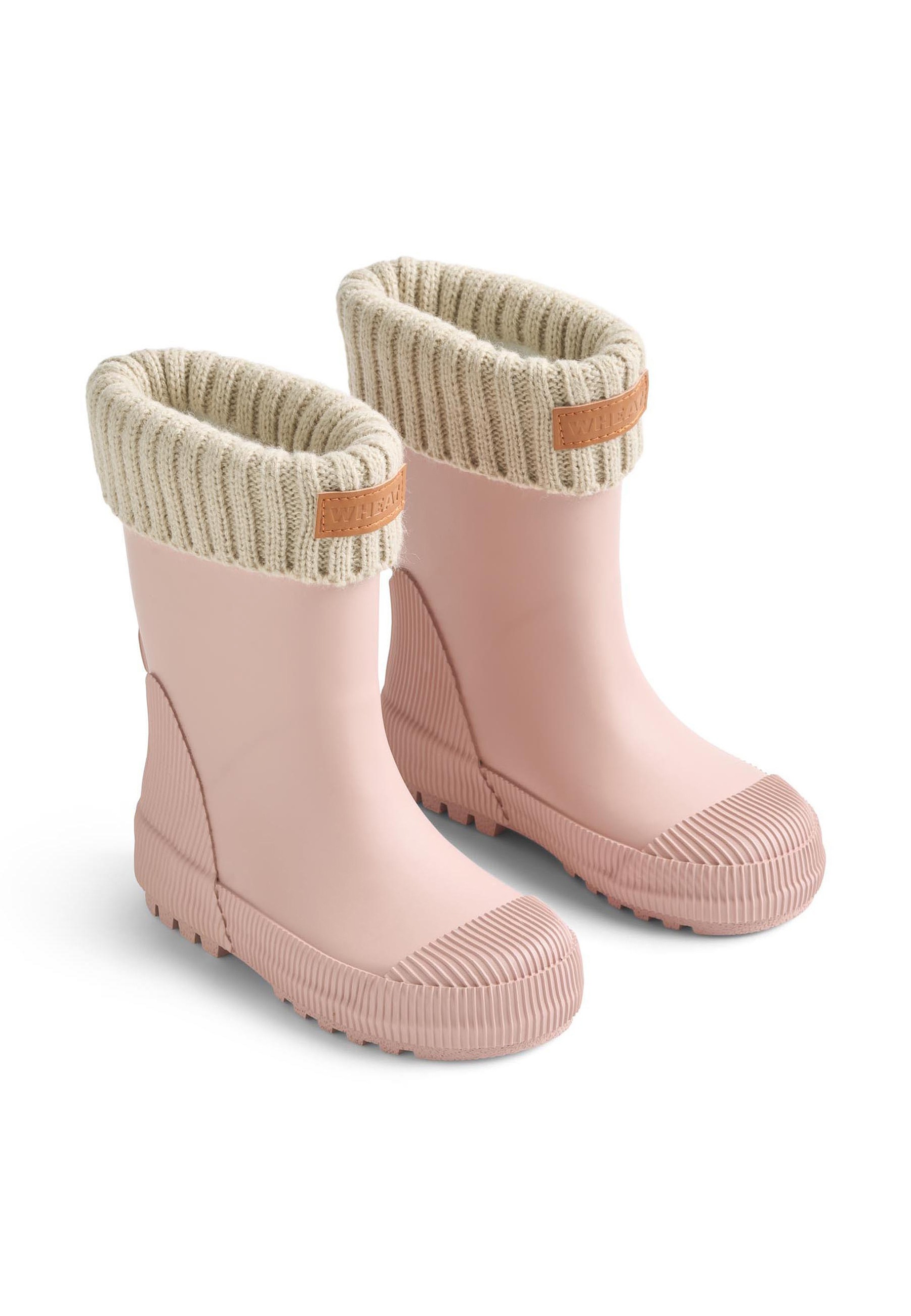 Stiefel WHEAT "WHEAT Rubber Boot Thermo Wader", Mädchen, Gr. 33, rose powder, unifarben, Schuhe Stiefel