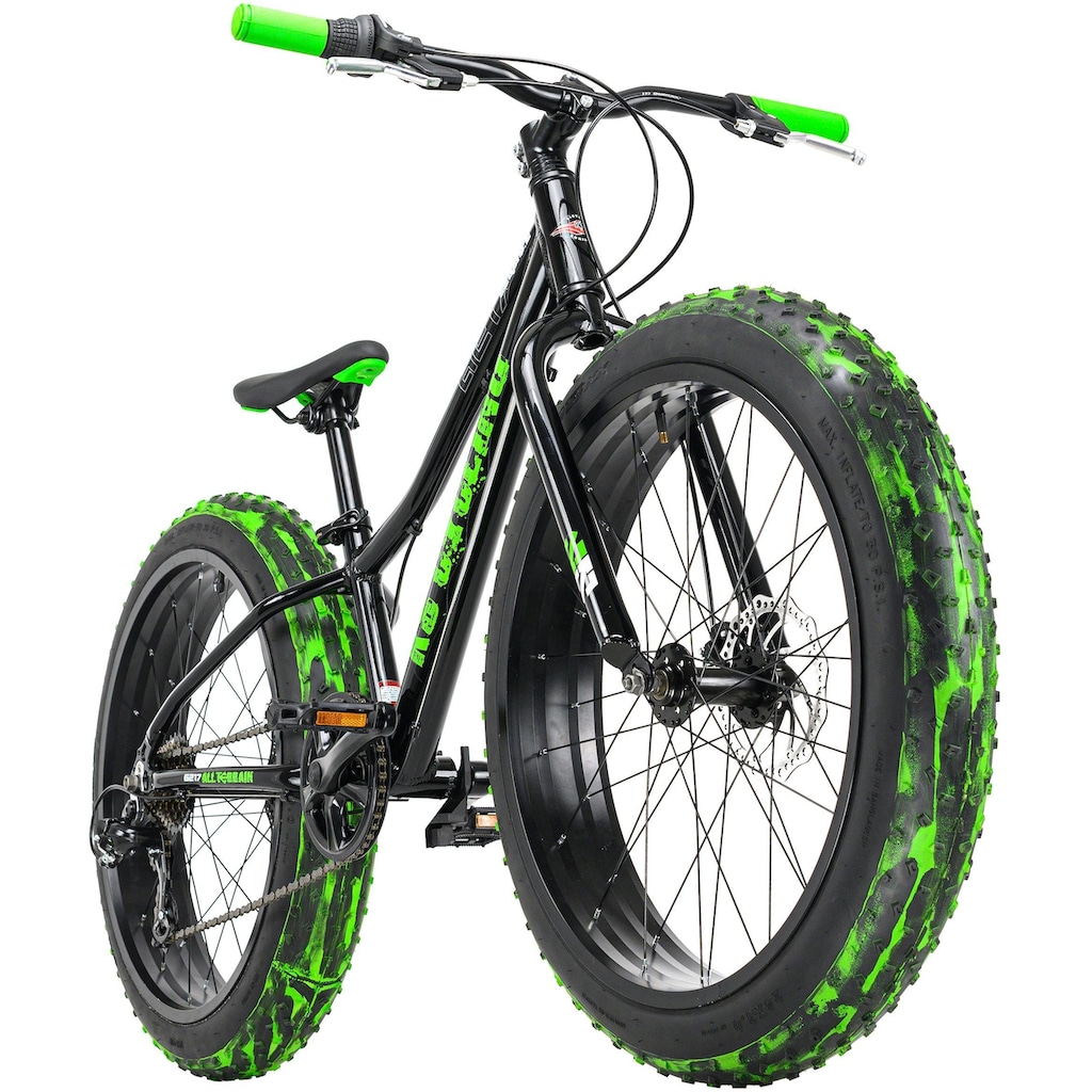 KS Cycling Fatbike »Crusher 6217«, 7 Gang, Shimano, Tourney Schaltwerk, Kettenschaltung