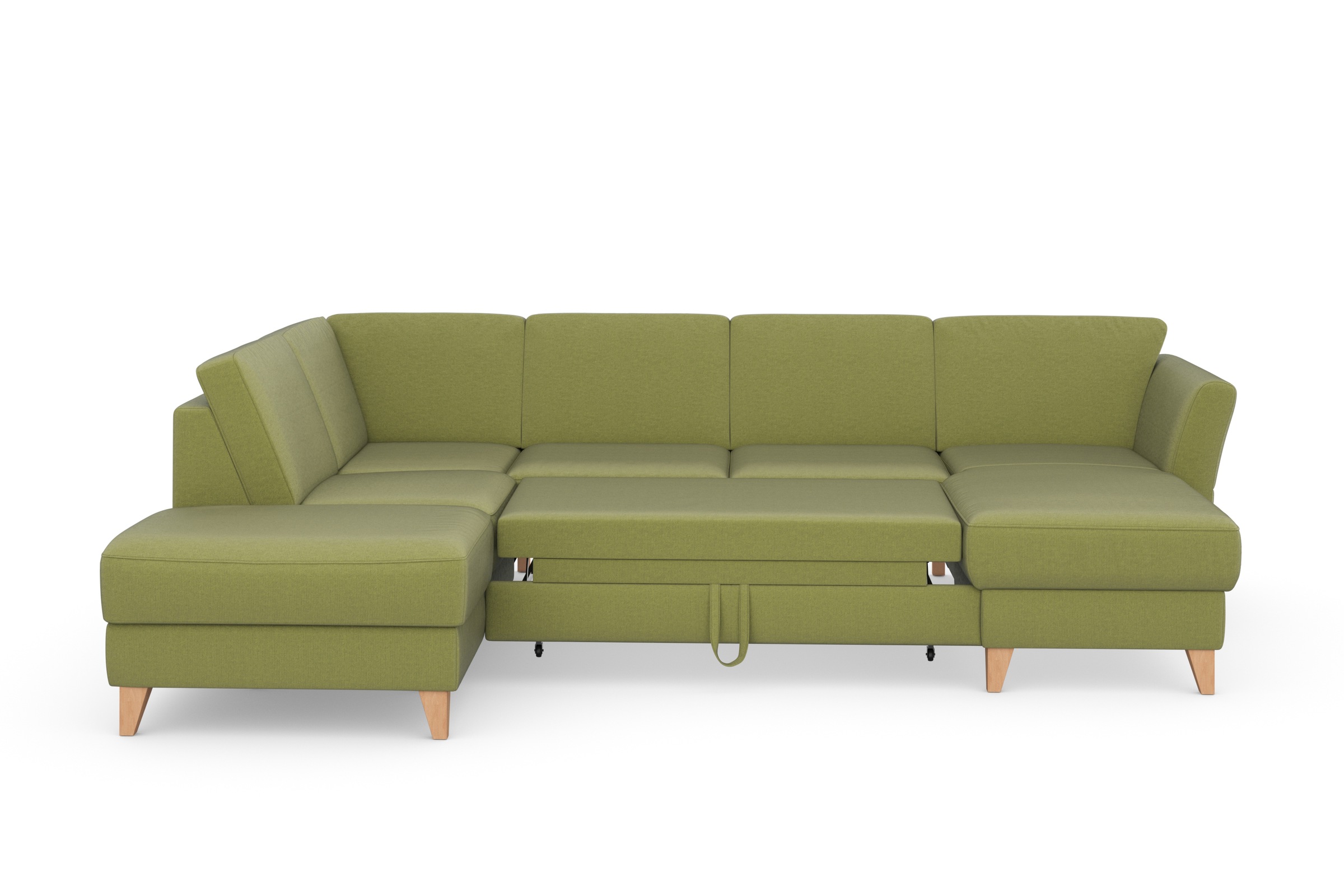 sit&more Wohnlandschaft »Visby U-Form«, wahlweise mit Bettfunktion und Stauraum, frei im Raum stellbar