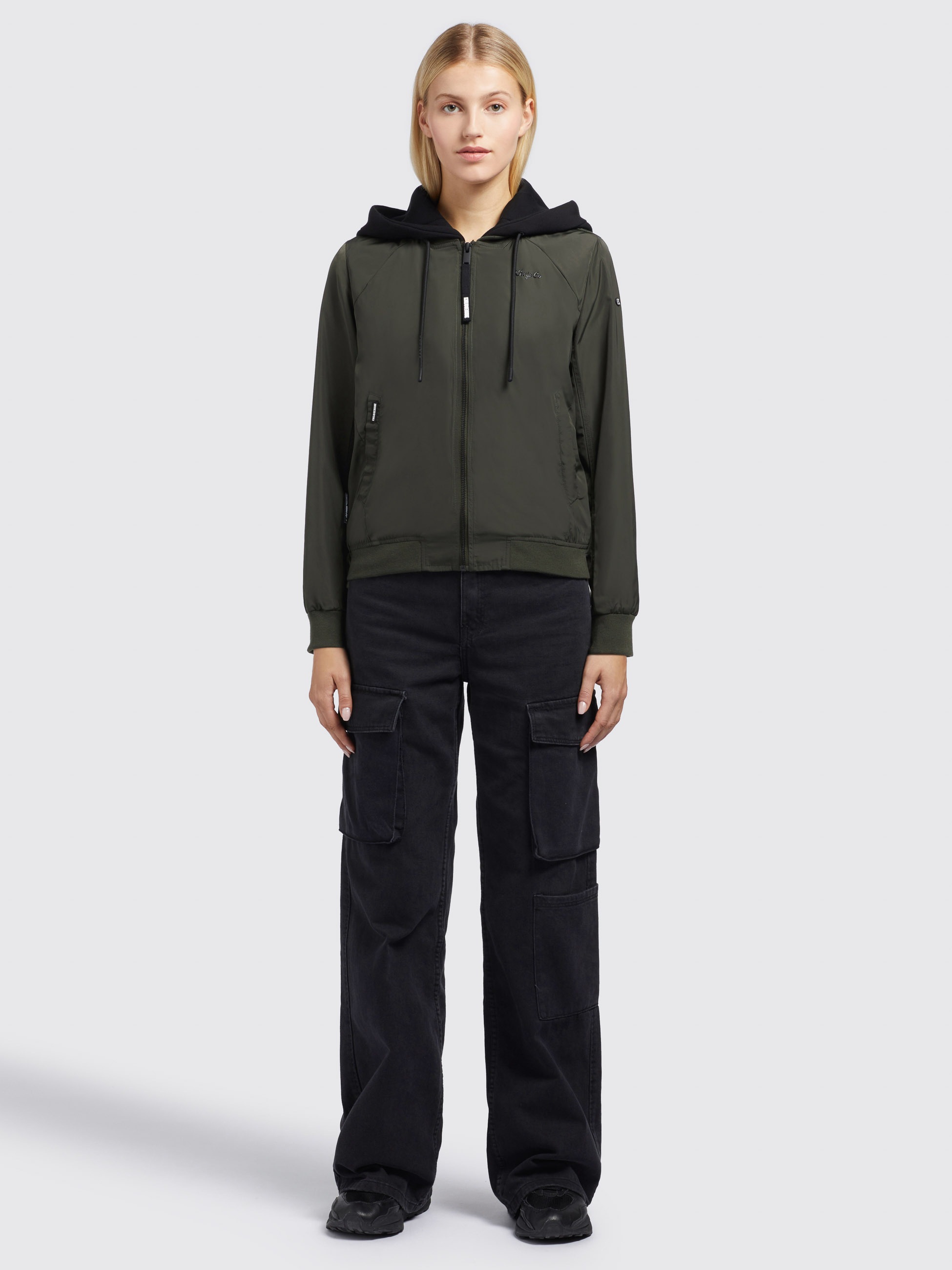 khujo Bomberjacke »PERSEE3«, mit Kapuze