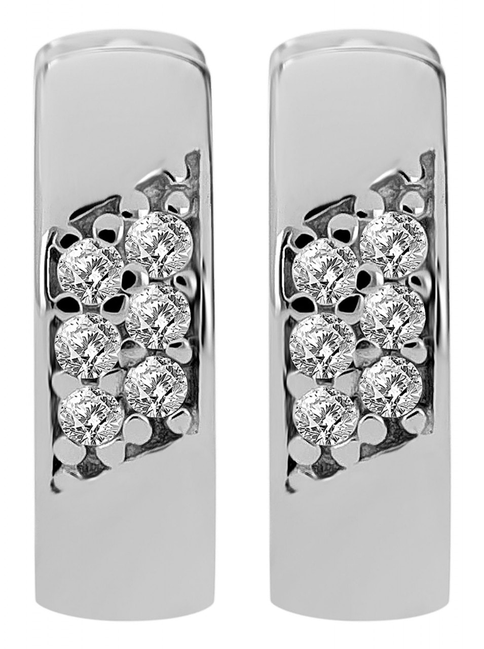 Adelia´s Paar Creolen »Damen Creolen aus poliertem 925 Sterling Silber Ø 8 mm«