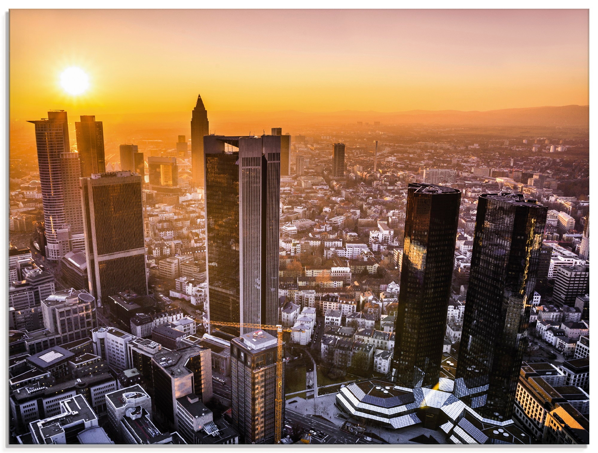 Artland Glasbild »Frankfurt Größen I«, Main BAUR St.), | am Deutschland, Panorama (1 verschiedenen bestellen in