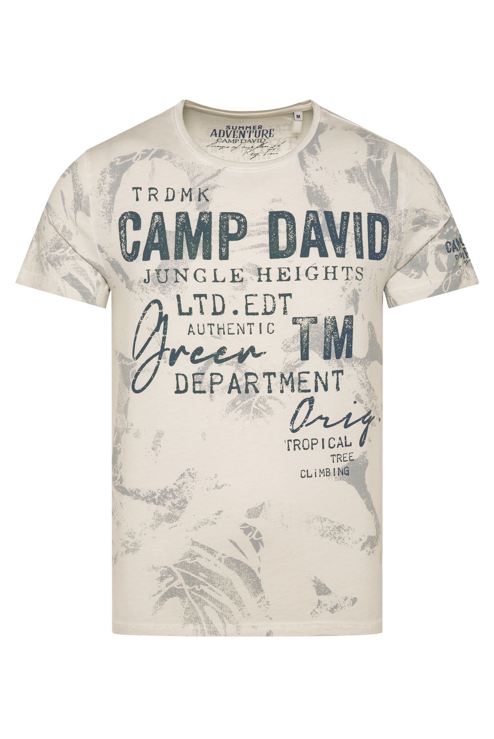 CAMP DAVID Rundhalsshirt, mit All Over-Print