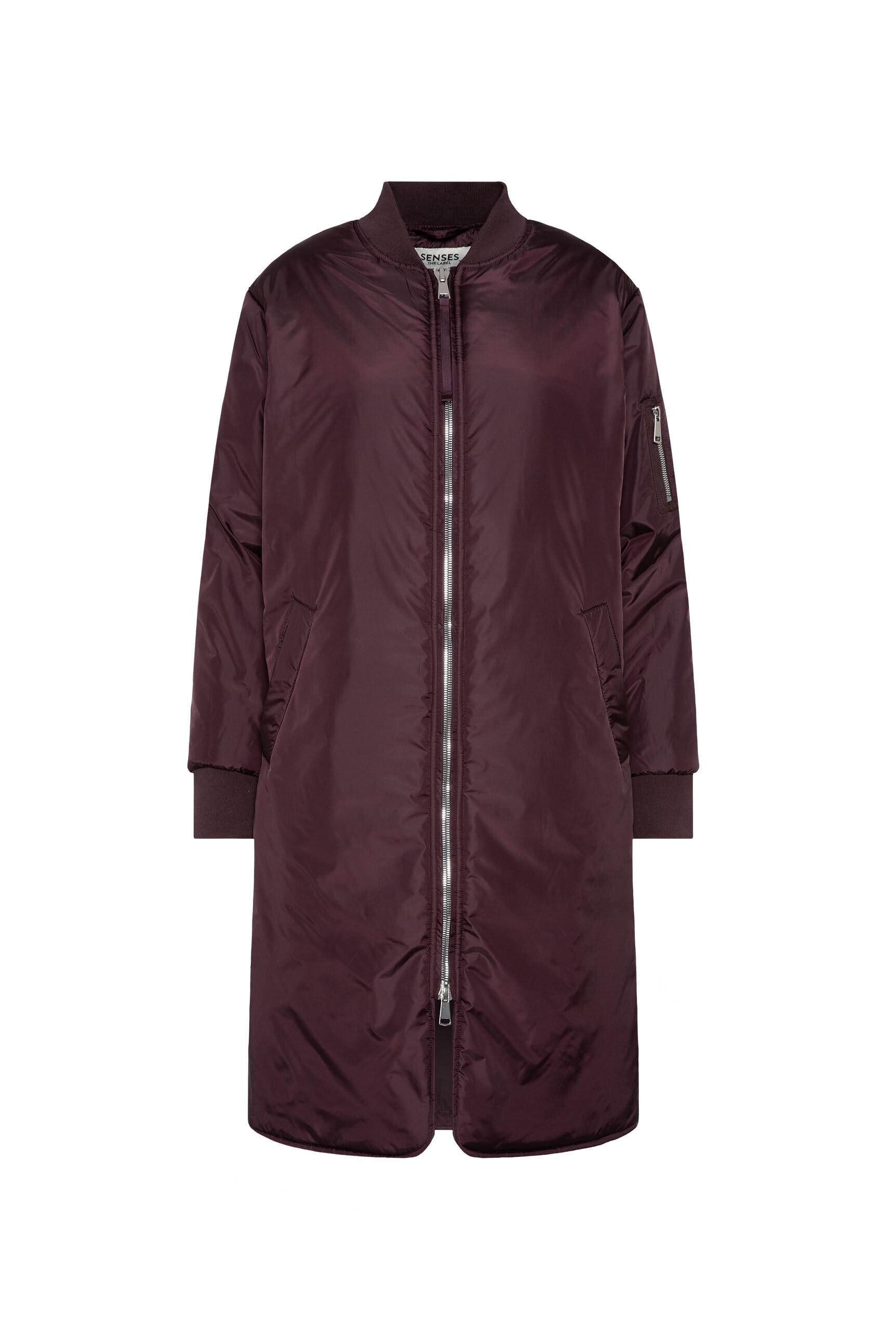 SENSES.THE LABEL Langjacke, ohne Kapuze, mit Two-Way-Zipper