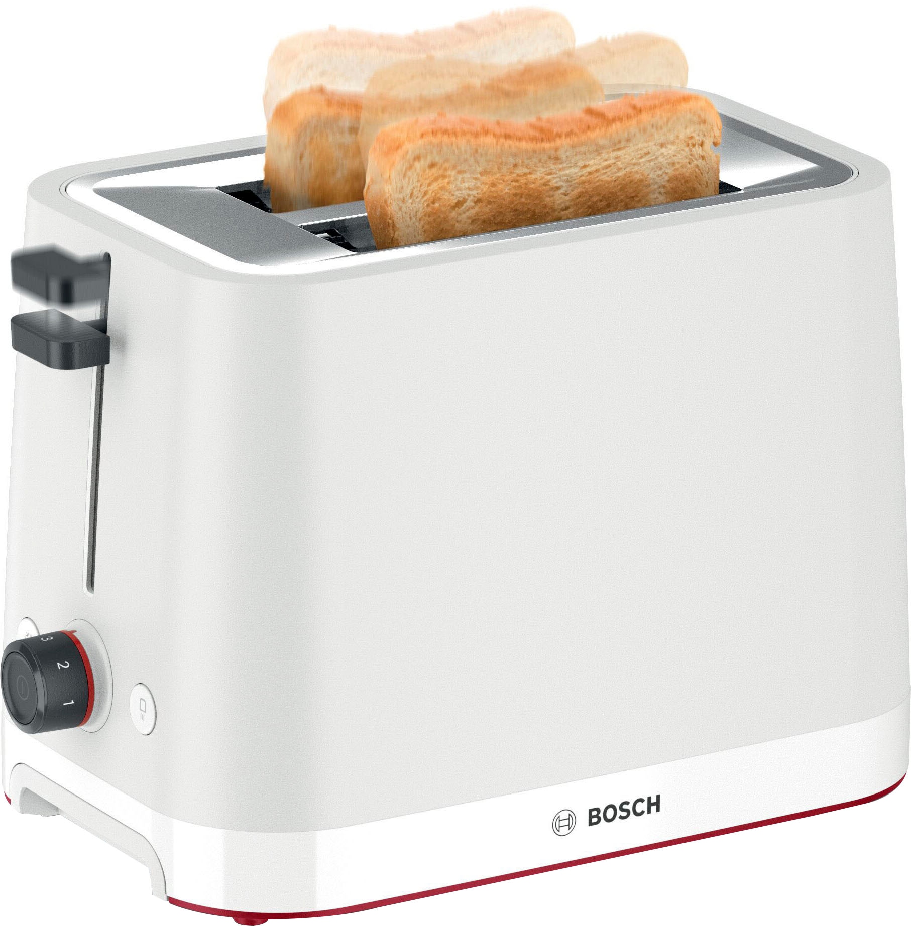 Toaster | für Brotzentrierung, AutoOff 950 W, entnehmbarer 2 2 Scheiben, TAT3M121«, Schlitze, BOSCH Brötchenaufsatz, Auftaufunktion, »MyMoment BAUR