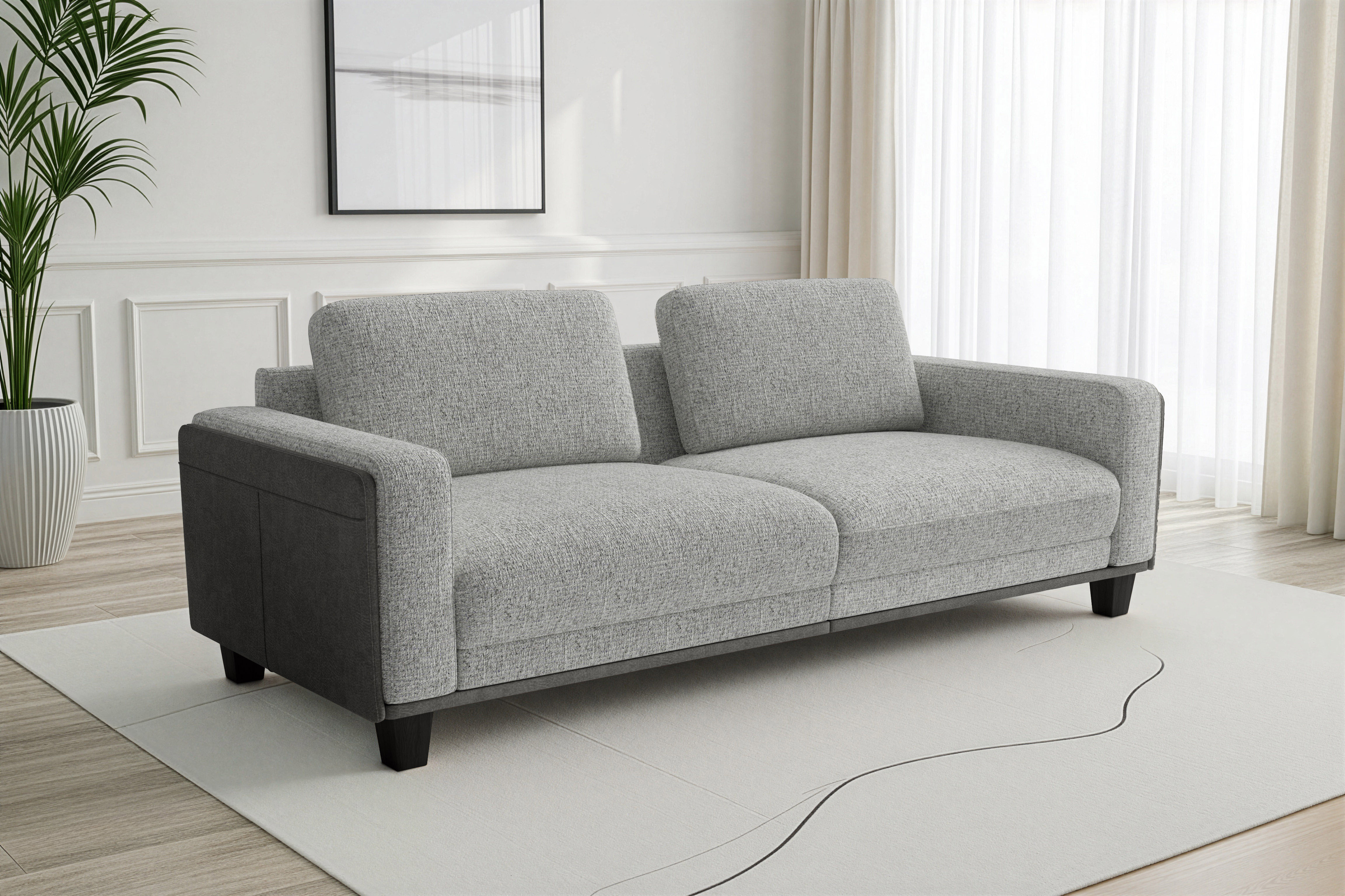 sit&more Big-Sofa "Concept" Modernes Sofa in drei Fußfarben zur Auswahl