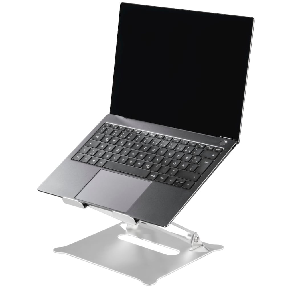 Hama Laptop-Ständer »Notebook-Stand Alu höhenverstellbar neigbar bis 39 cm 15,4" Silber«, bis 40 cm Zoll