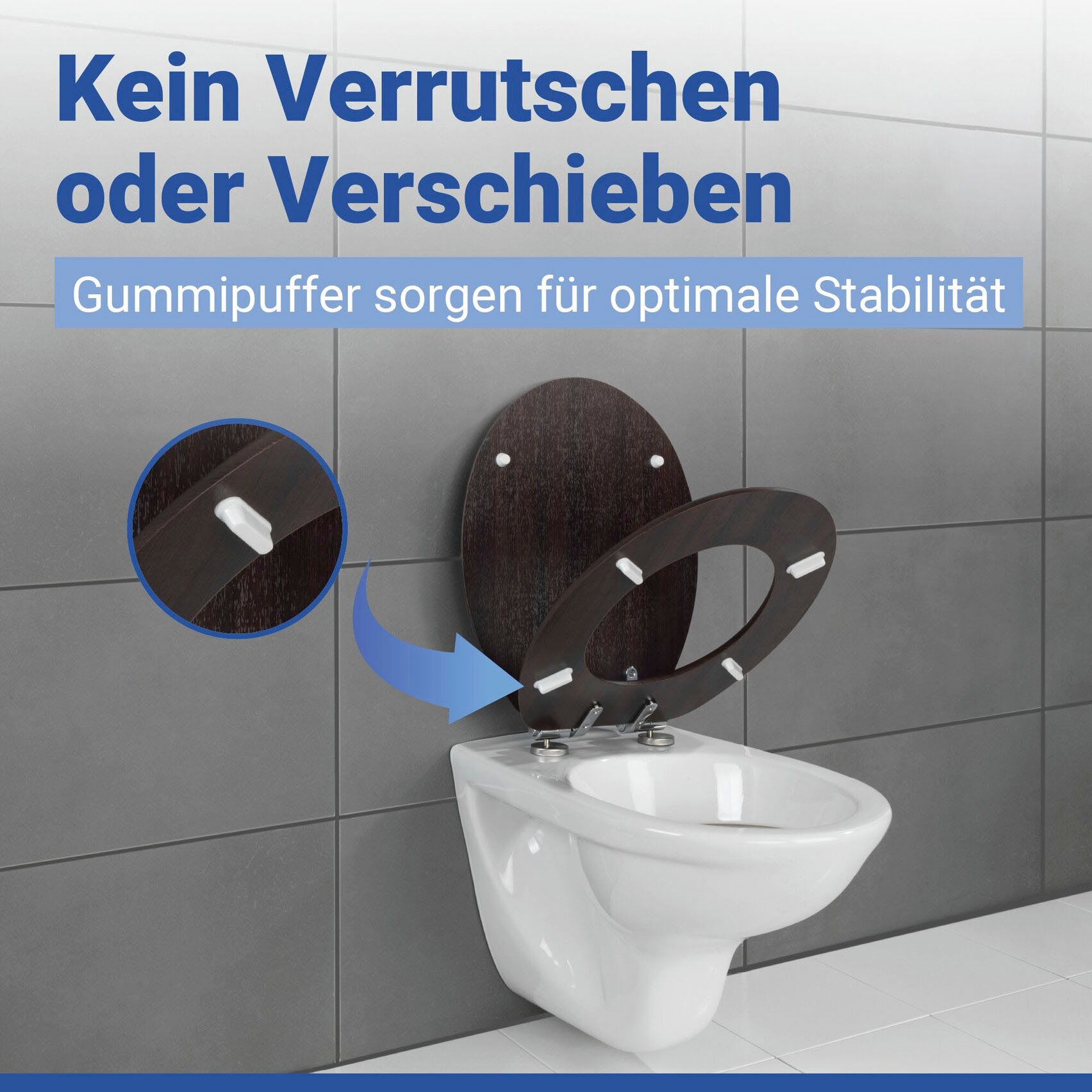 WENKO WC-Sitz »Wenge« Mit Absenkautomatik