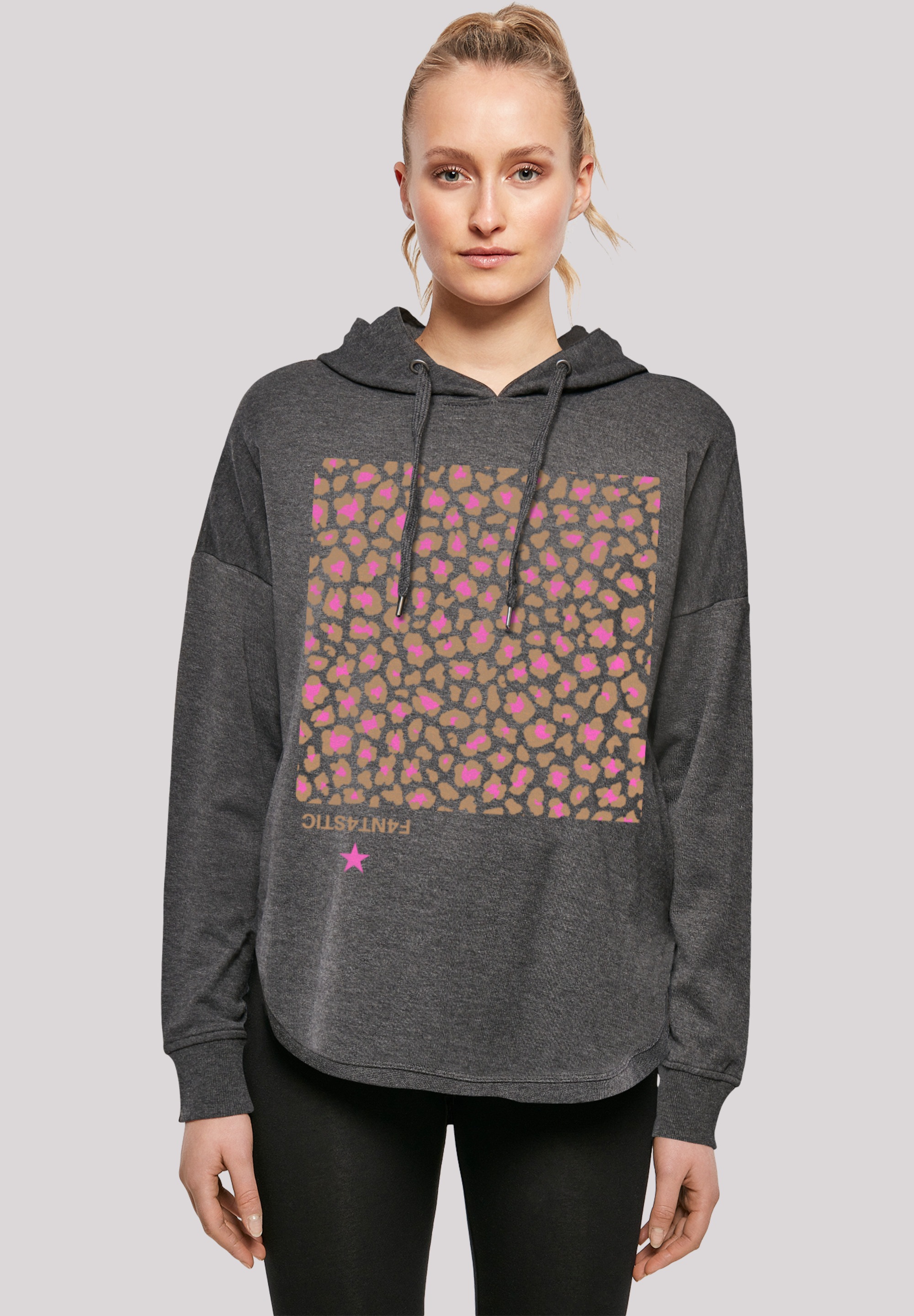 F4NT4STIC Kapuzenpullover "Leo Pink", Print