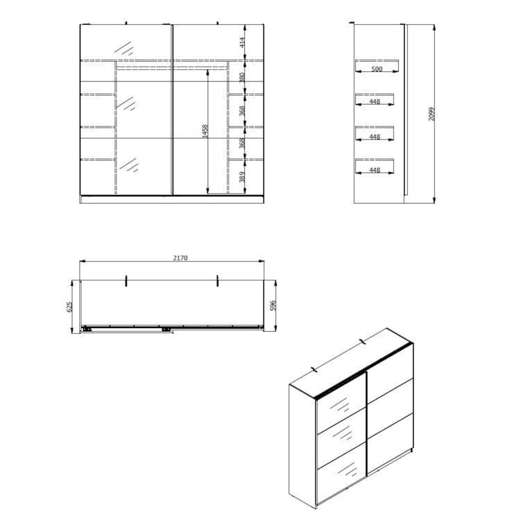 INOSIGN Schwebetürenschrank »Sierra«