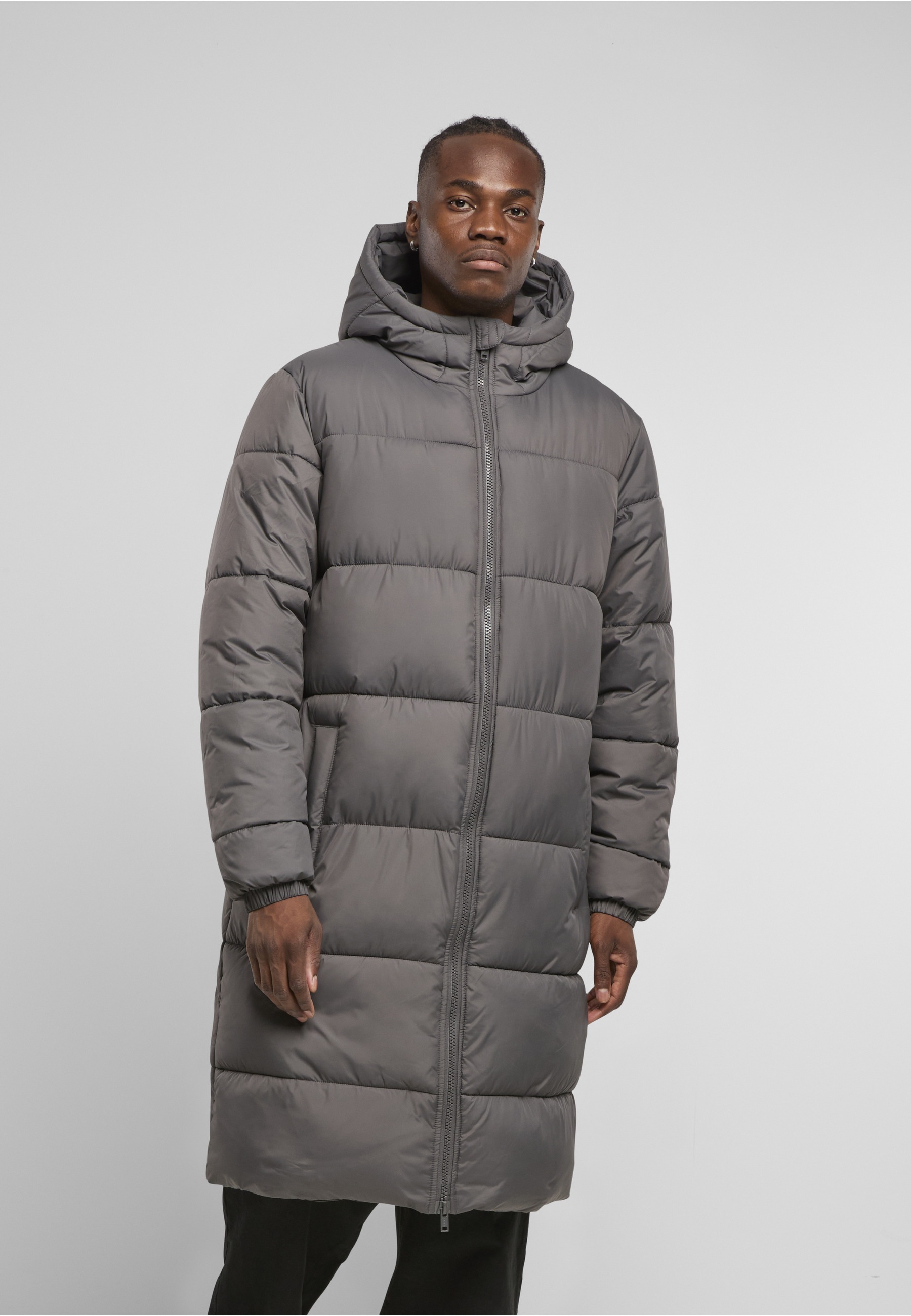 Thumbnail - URBAN CLASSICS Winterjacke "Urban Classics Mens Long Puffer Coat" 1 Stk. tlg. mit Kapuze