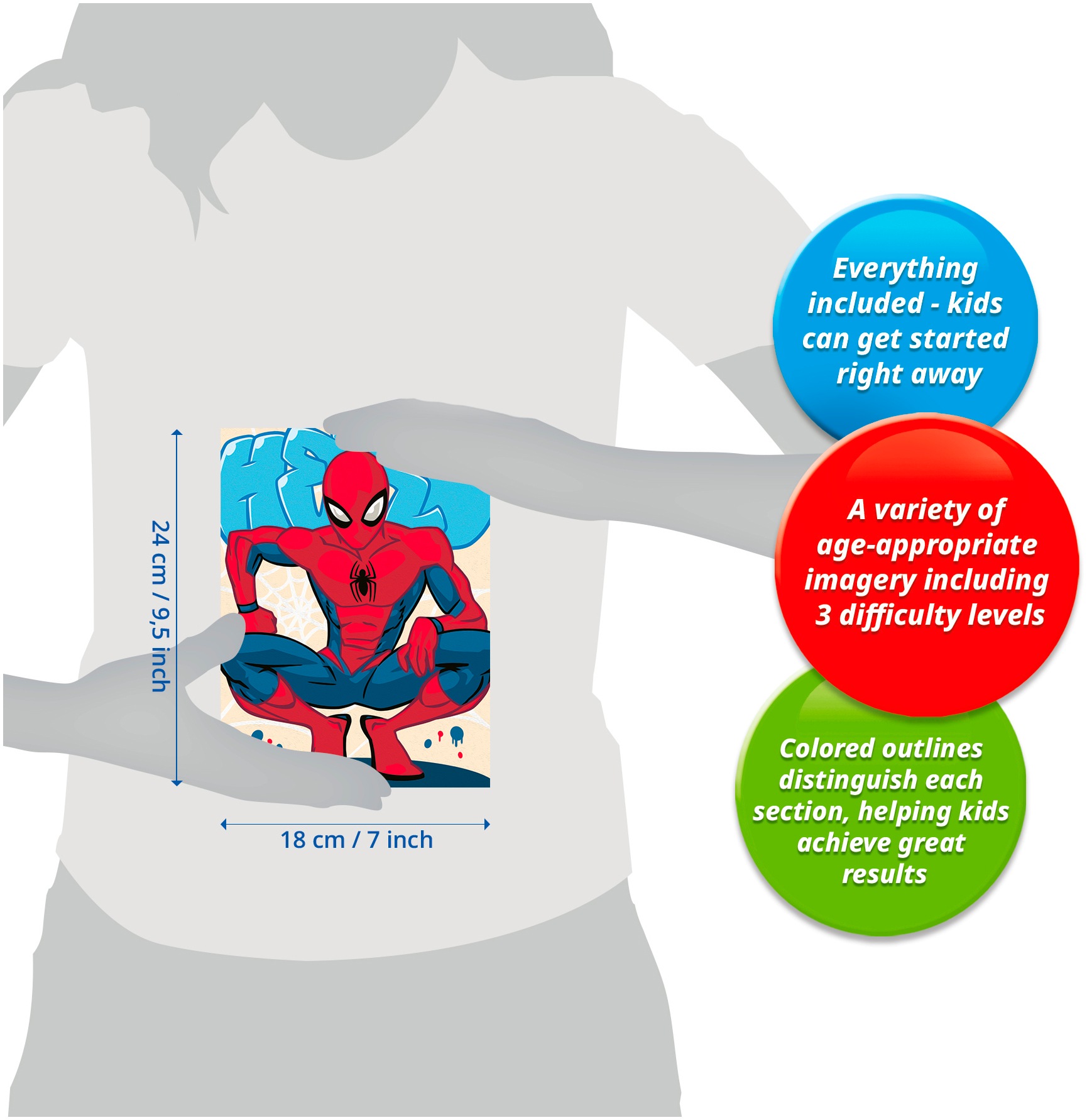 Ravensburger Malen nach Zahlen »CreArt, Adults Trend Marvel Der ultimative Spider-Man« Held der Nachbarschaft; Made in Europe