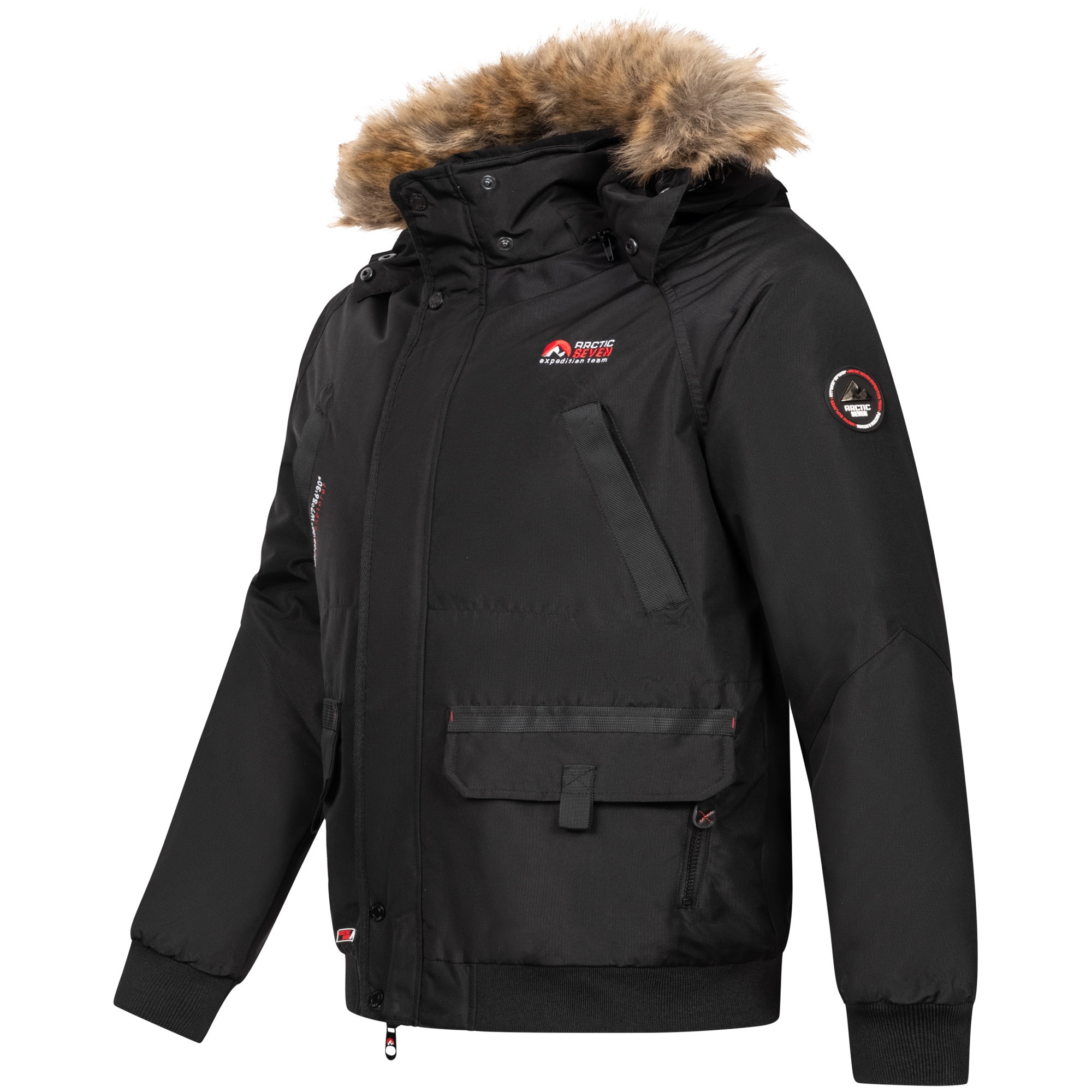 Arctic Seven Winterjacke »ASArthuro«, mit abnehmbarer Kapuze und abnehmbarem Kunstfell