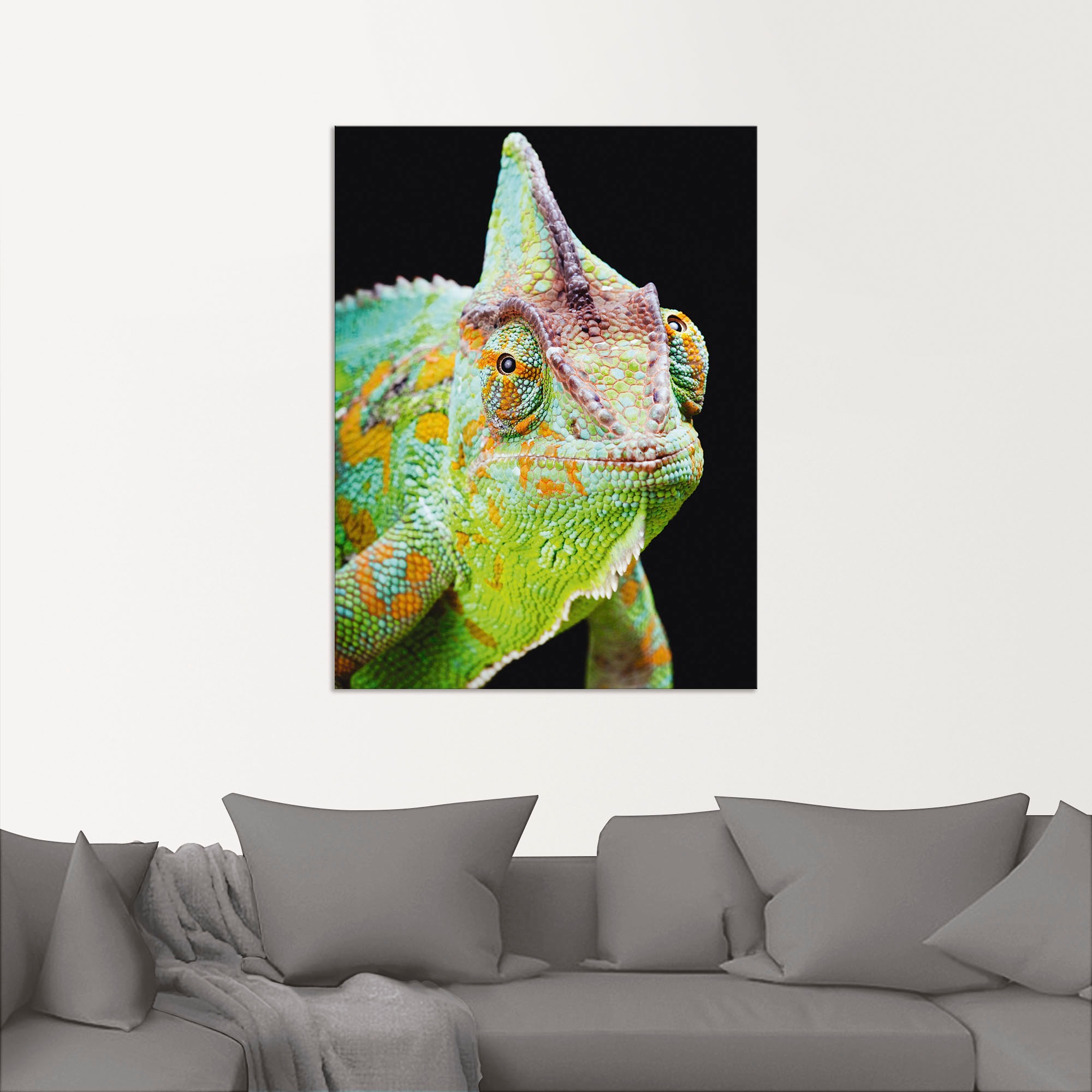 Artland Wandbild »Yemen Chamäleon«, Reptilien, (1 St.), als Alubild, Outdoorbild, Poster, Wandaufkleber in verschied. Größen