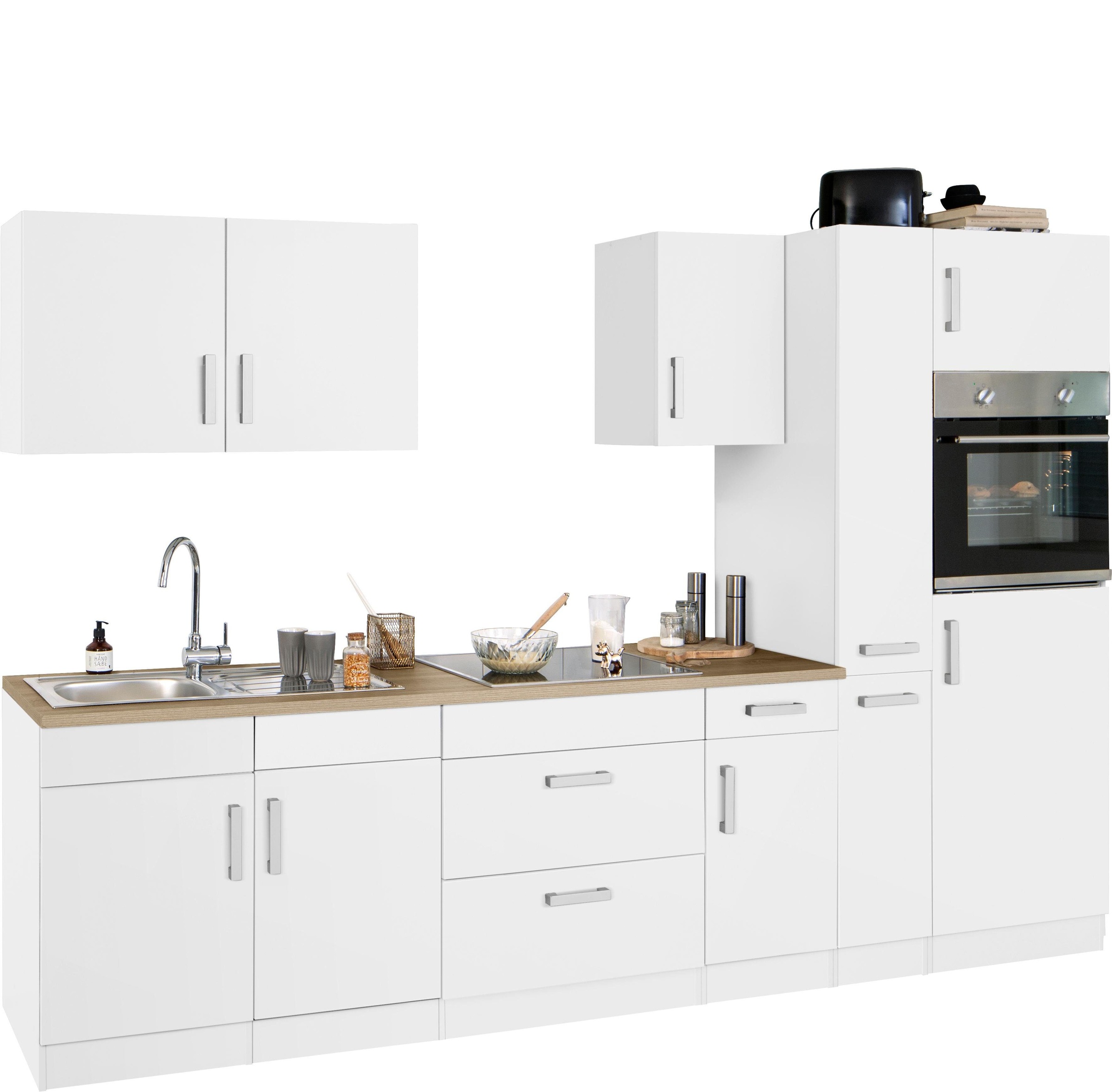 Thumbnail - KOCHSTATION "KS-Gera" Breite 300 cm, wahlweise mit E-Geräten, mit Arbeitsplatte