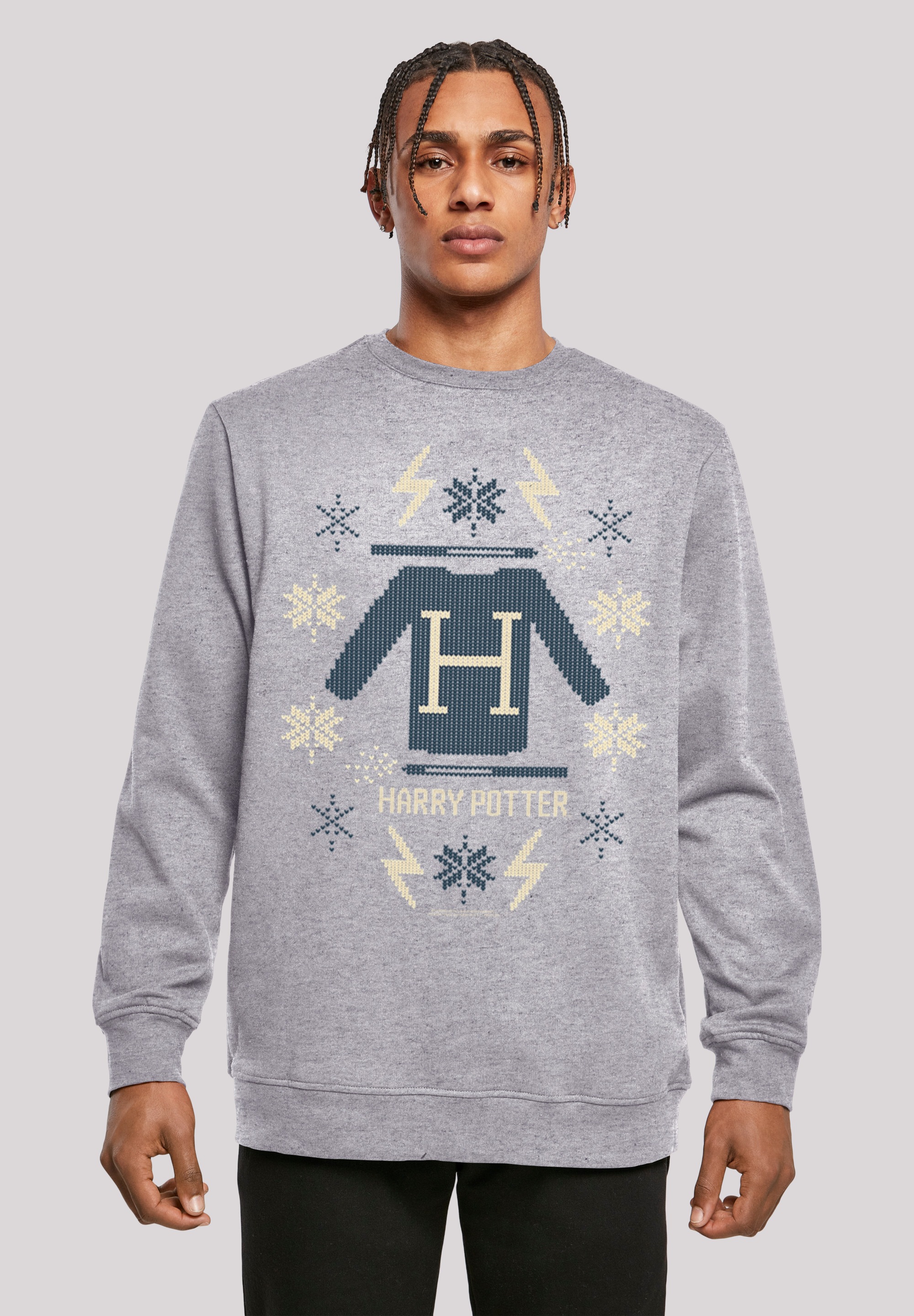 F4NT4STIC Rundhalspullover »F4NT4STIC Herren Harry-Potter-Christmas-Knit with Basic Crewneck«, (1 tlg.)