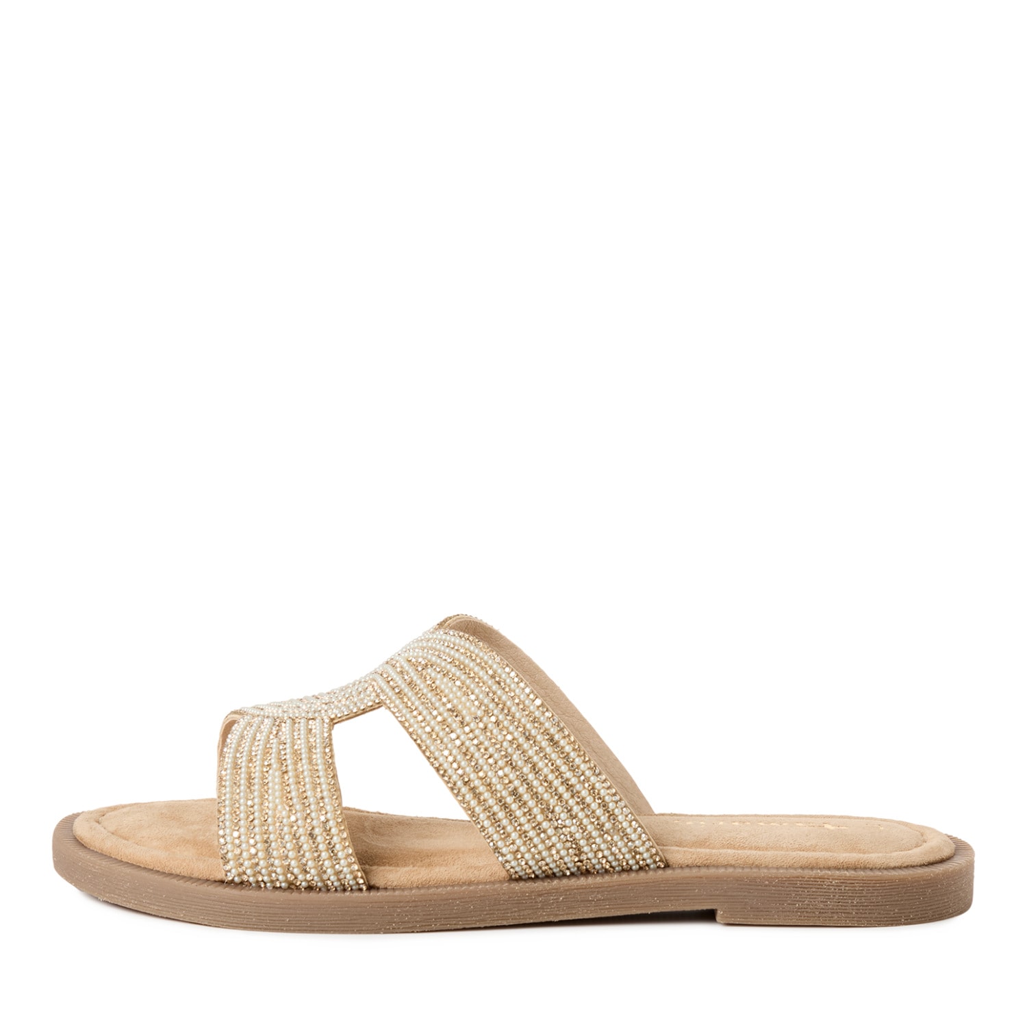 Tamaris Pantolette  Sommerschuh, Schlupfschuh, Flats mit Schmucksteine