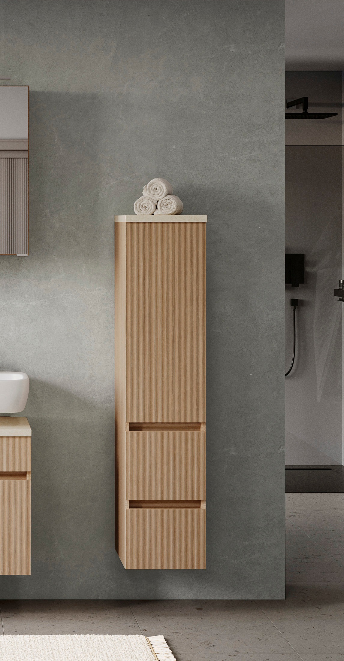 welltime Midischrank "EIXO, 1 Tür, 2 verstellbare Einlegeböden, 2 Softclose günstig online kaufen