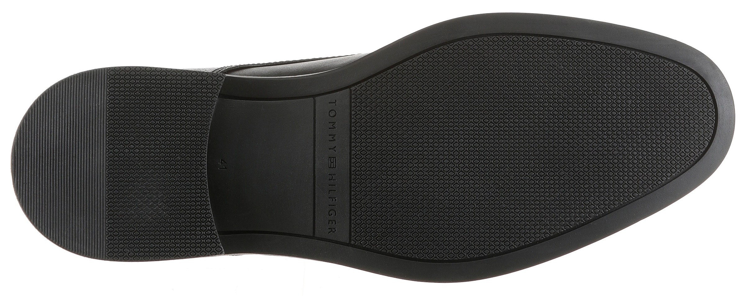 Tommy Hilfiger Schnürschuh »CORPORATE HILFIGER LTH DERBY«  , Blockabsatz, Festtagsschuh, Abendschuh in eleganter Linie