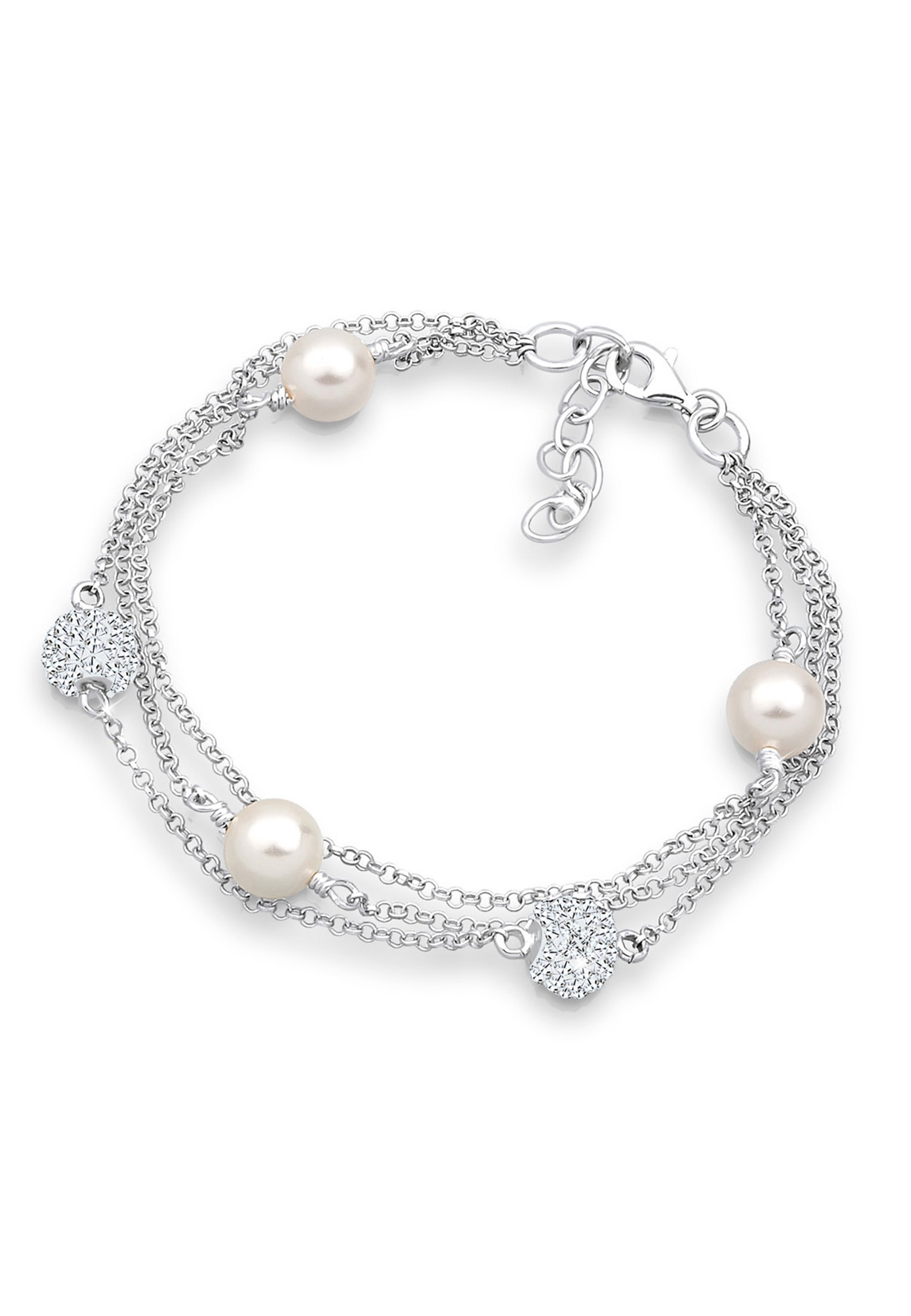 Elli Armband »Kugel Elegant synthetischen Perlen 925 Silber« kaufen | BAUR